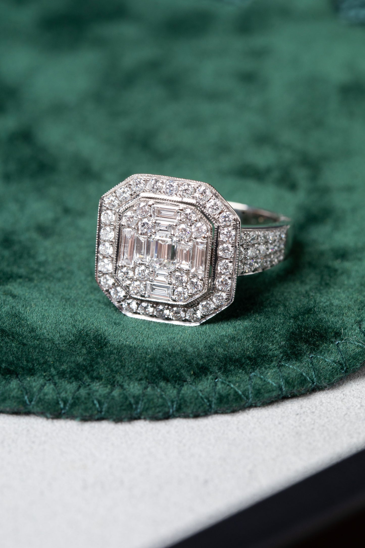 Vintage Style Diamond Dress Ring