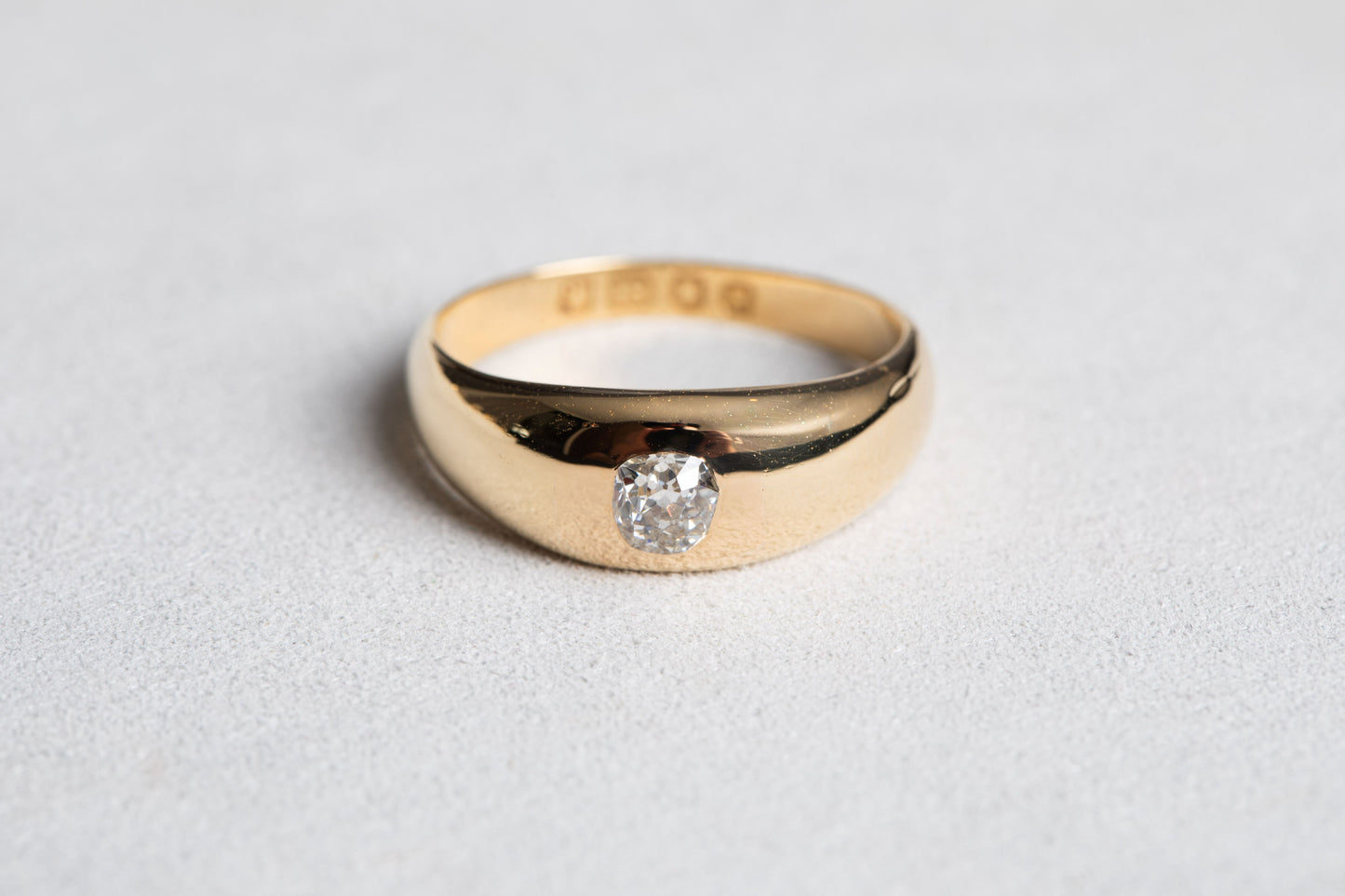 Round Brilliant Old Cut Diamond Dress Ring