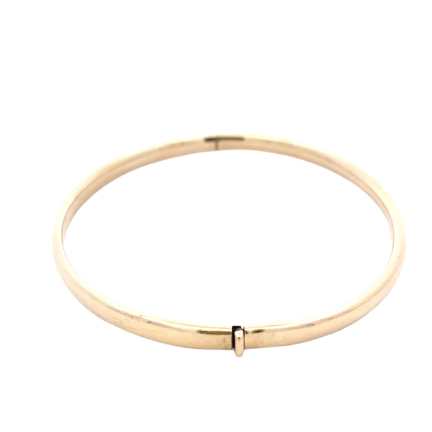 Yellow Gold Hollow Hinged Bangle