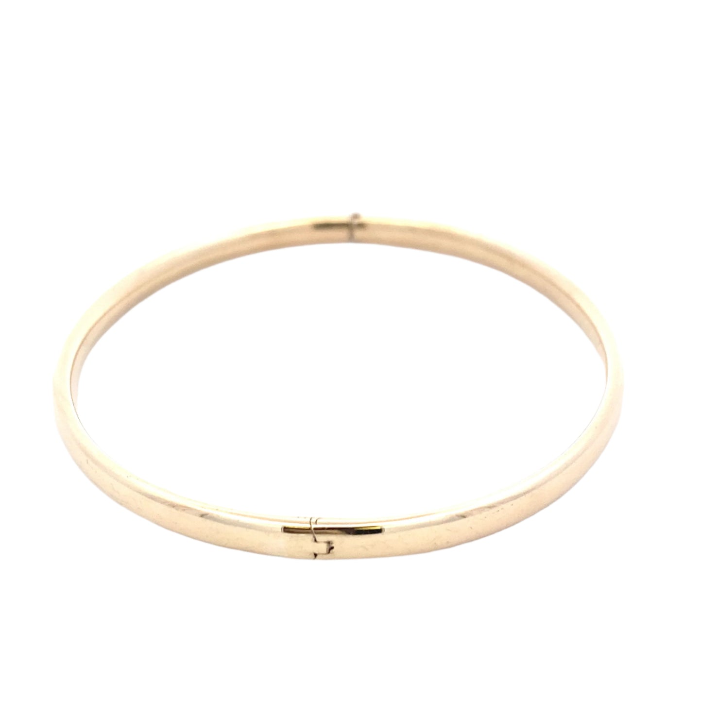 Yellow Gold Hollow Hinged Bangle