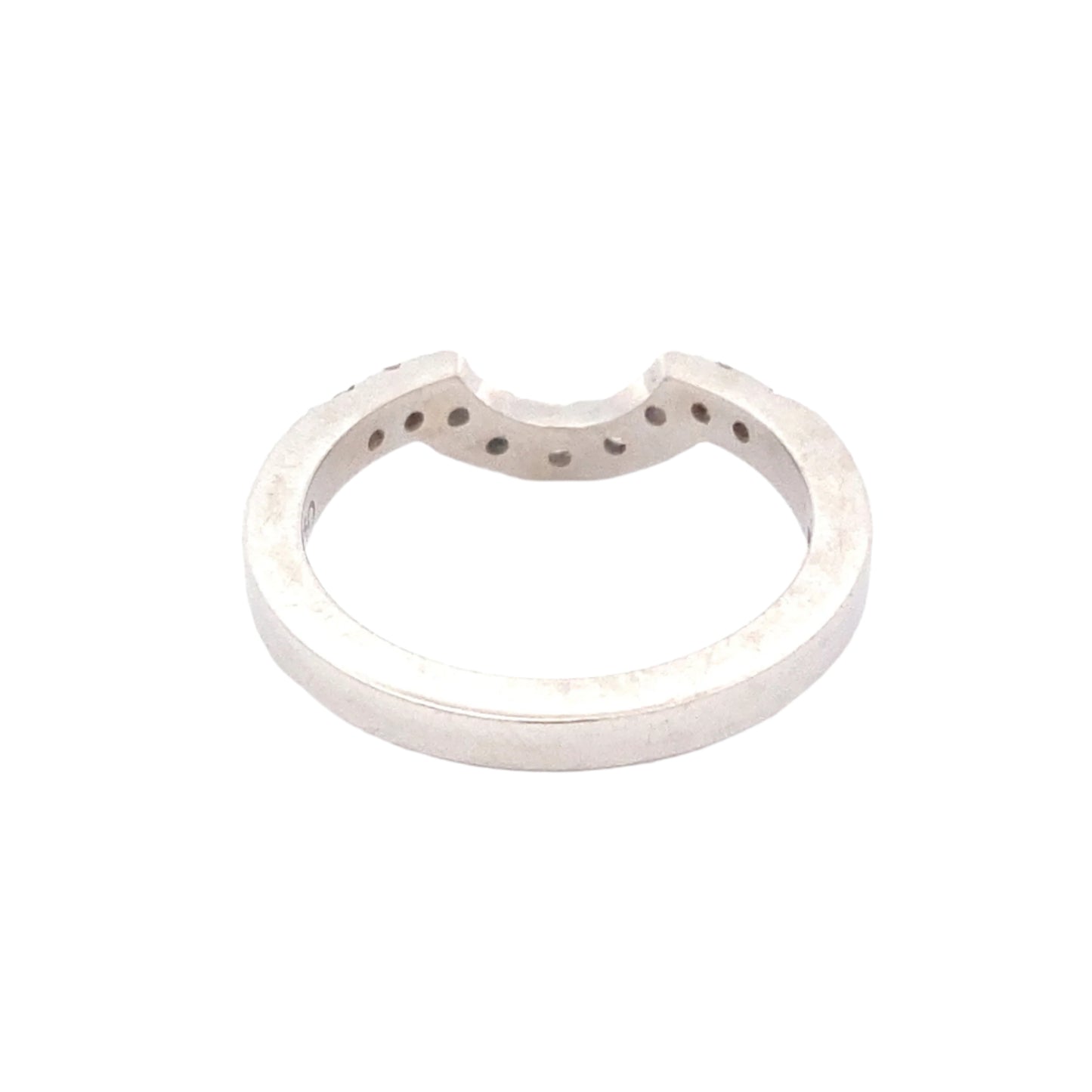 Round Brilliant Cut Diamond Bow Shaped Eternity Ring