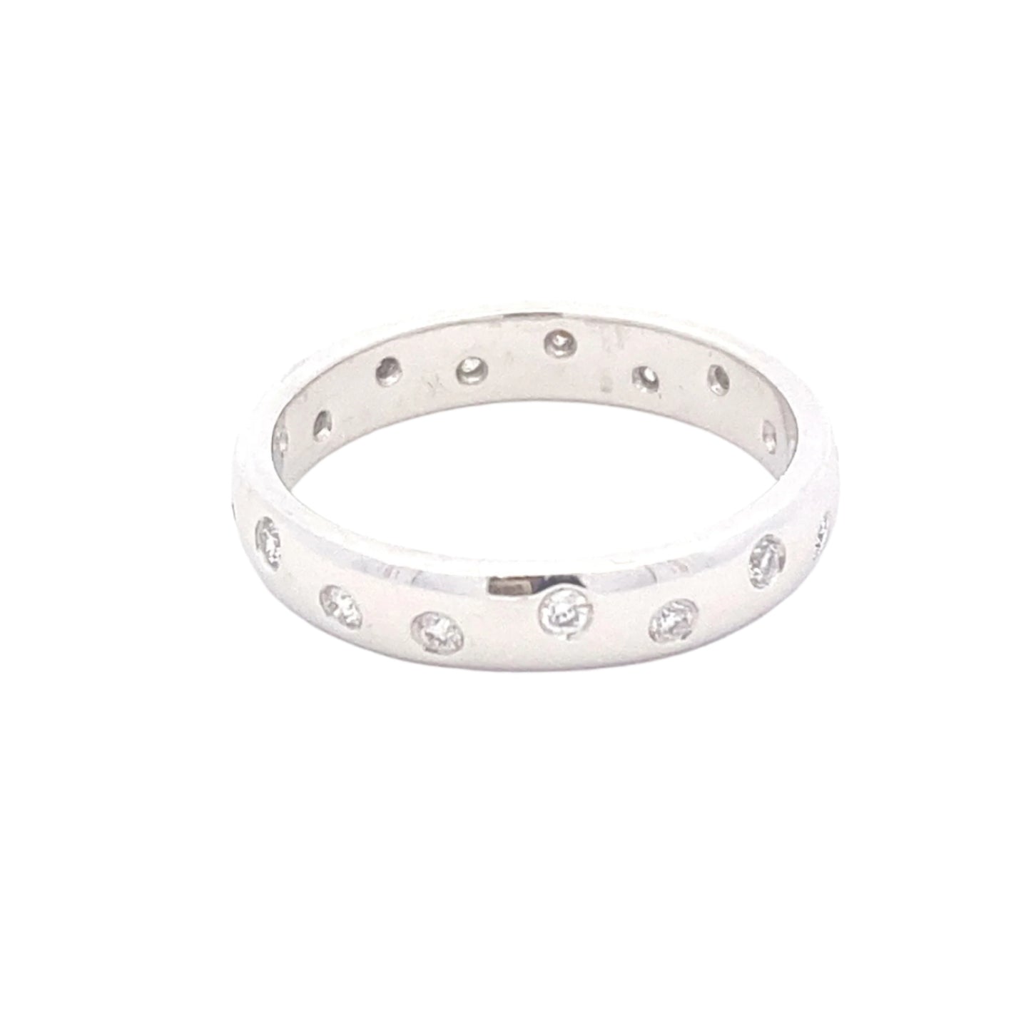 Full Set Round Brilliant Cut Diamond Wedding Band
