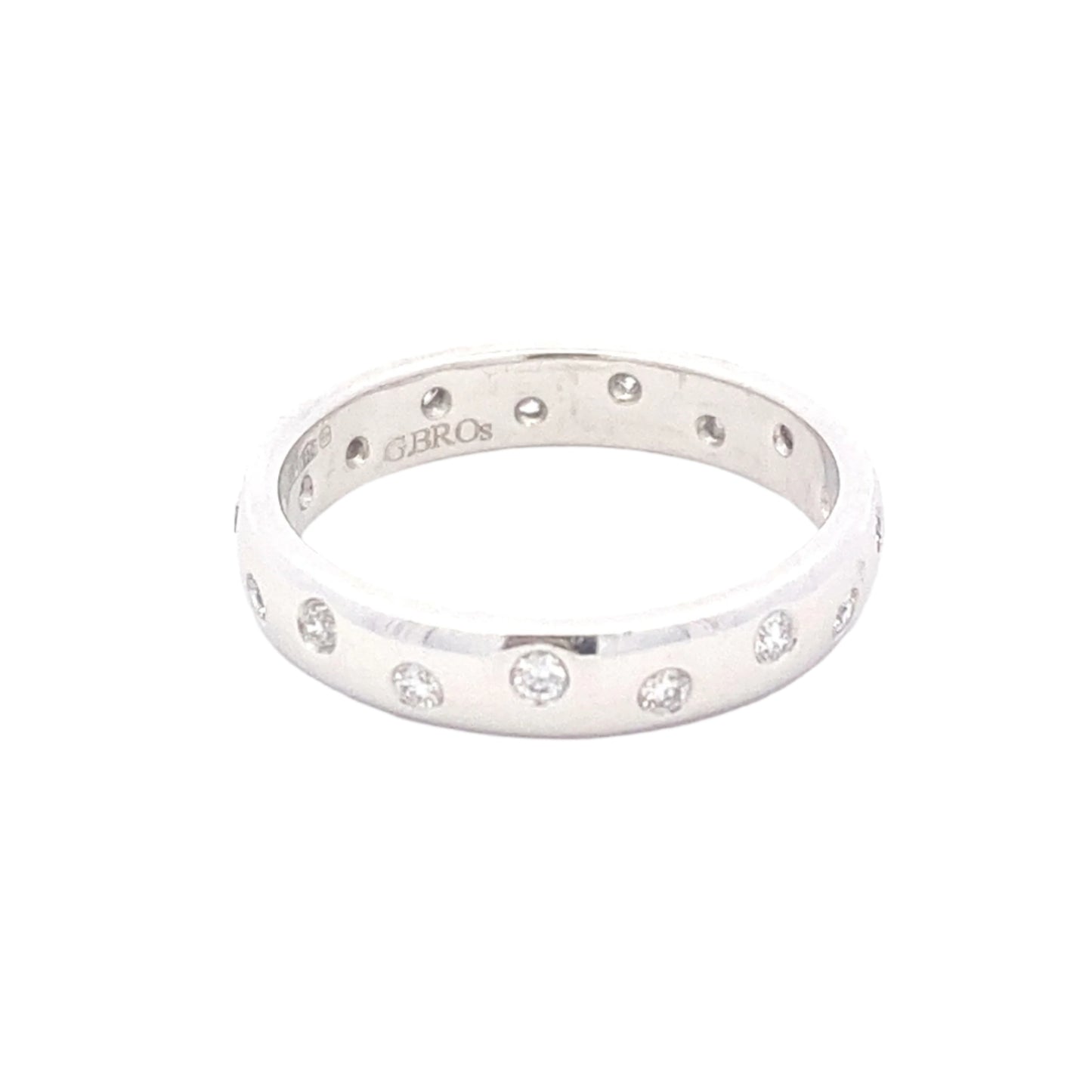 Full Set Round Brilliant Cut Diamond Wedding Band