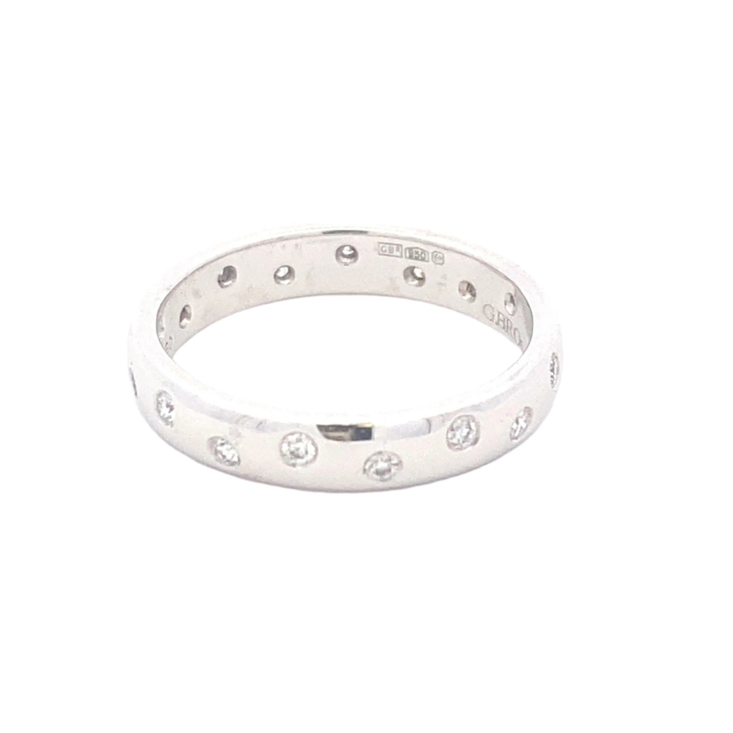 Full Set Round Brilliant Cut Diamond Wedding Band