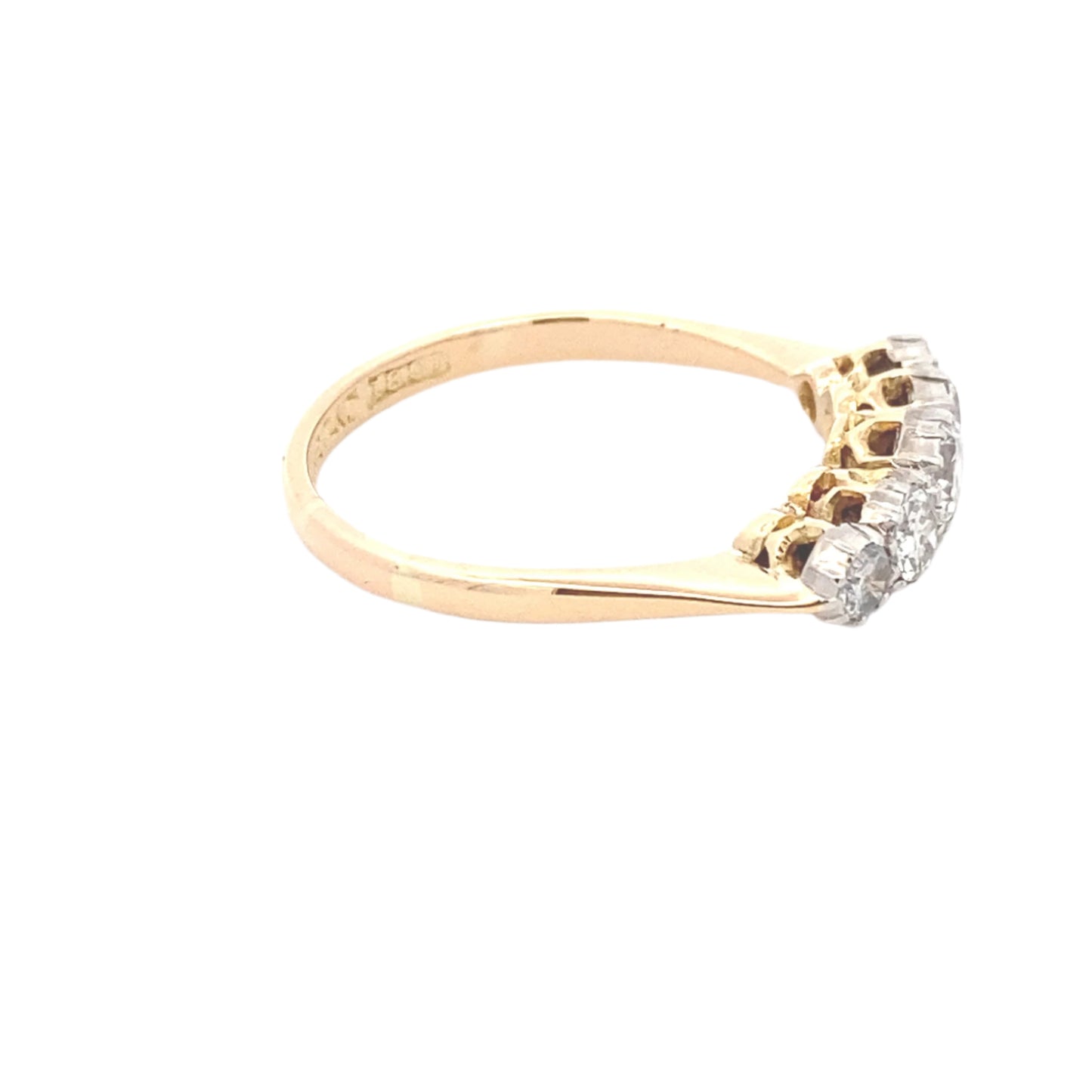 Round Brilliant Cut Diamond 5 Stone Eternity Ring
