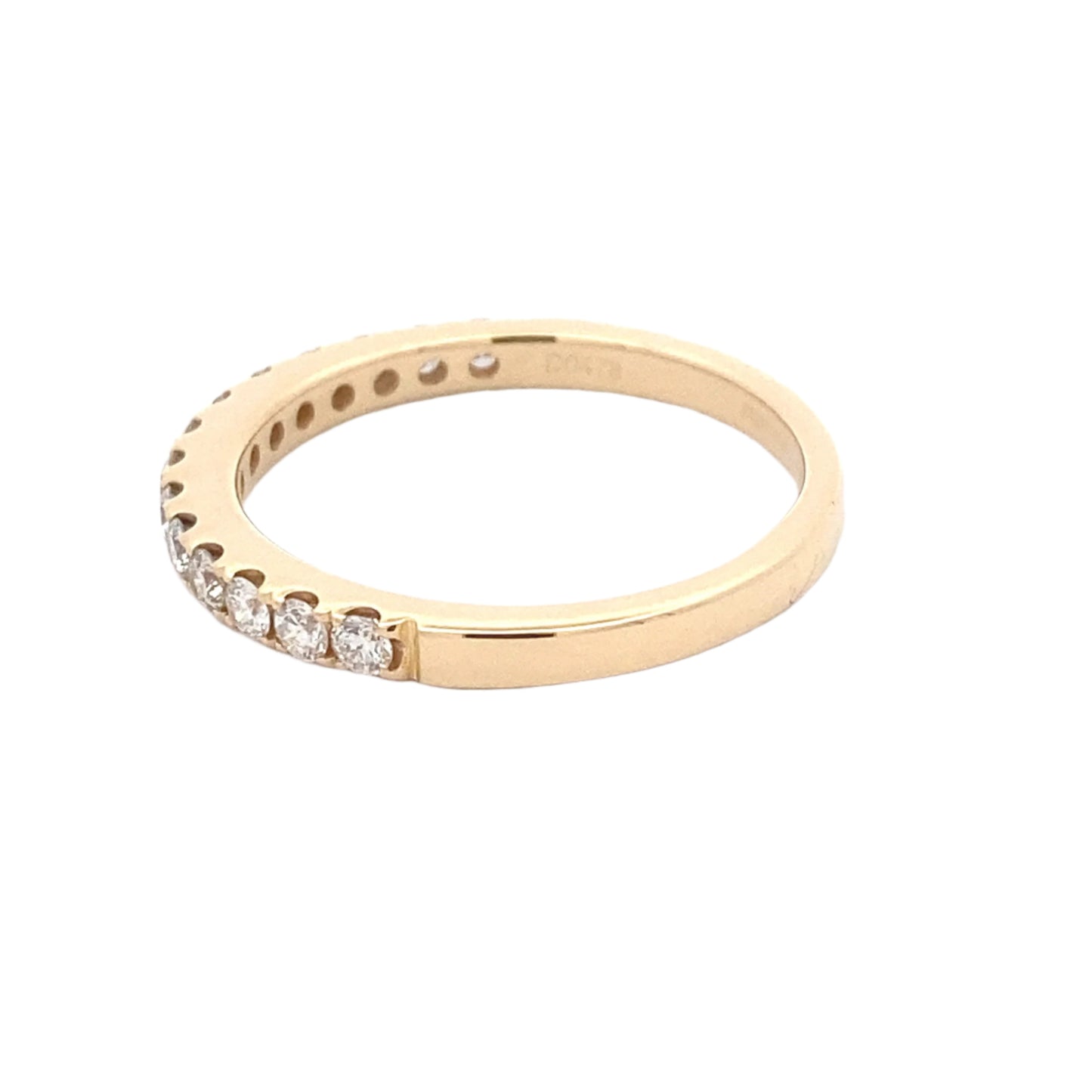 Round Brilliant Cut Diamond Claw Set Wedding Ring