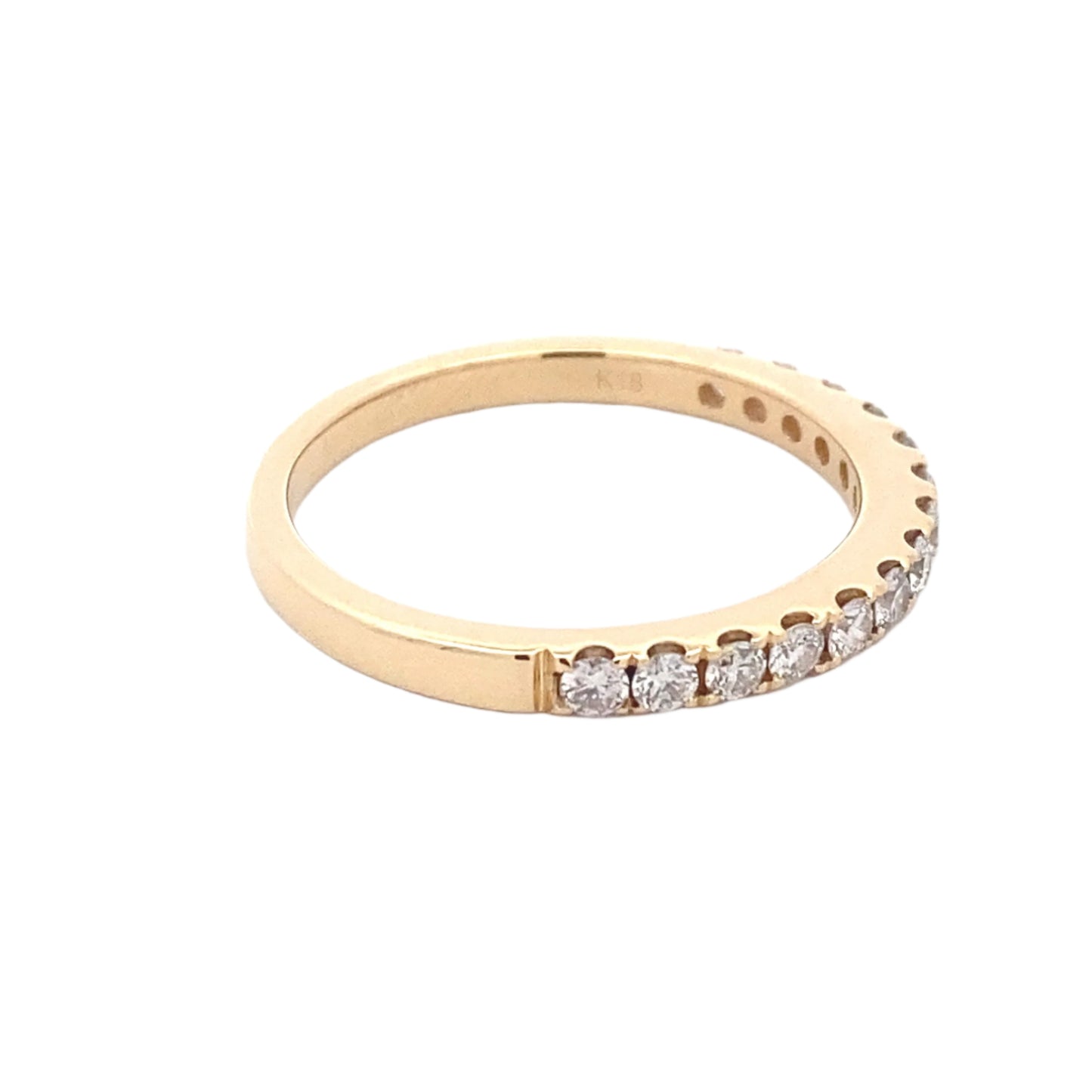 Round Brilliant Cut Diamond Claw Set Wedding Ring