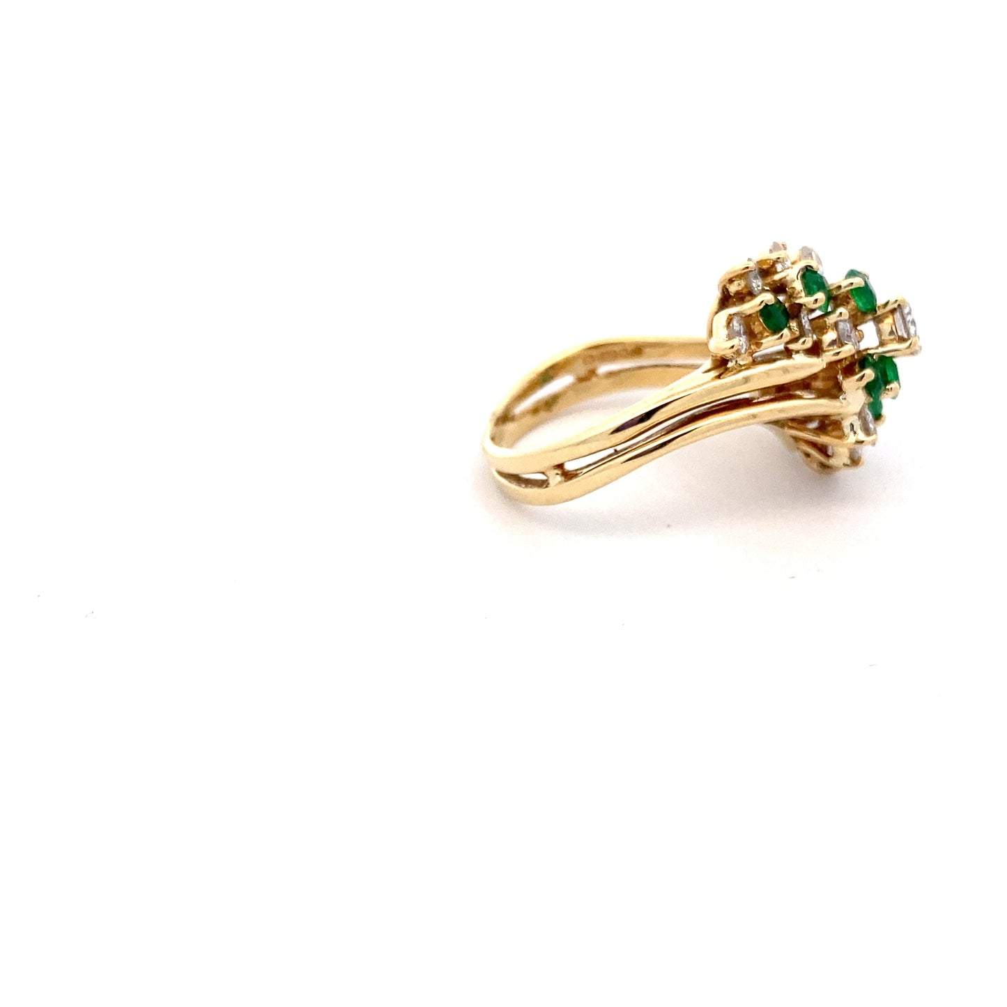 Emerald and Diamond Dress Ring