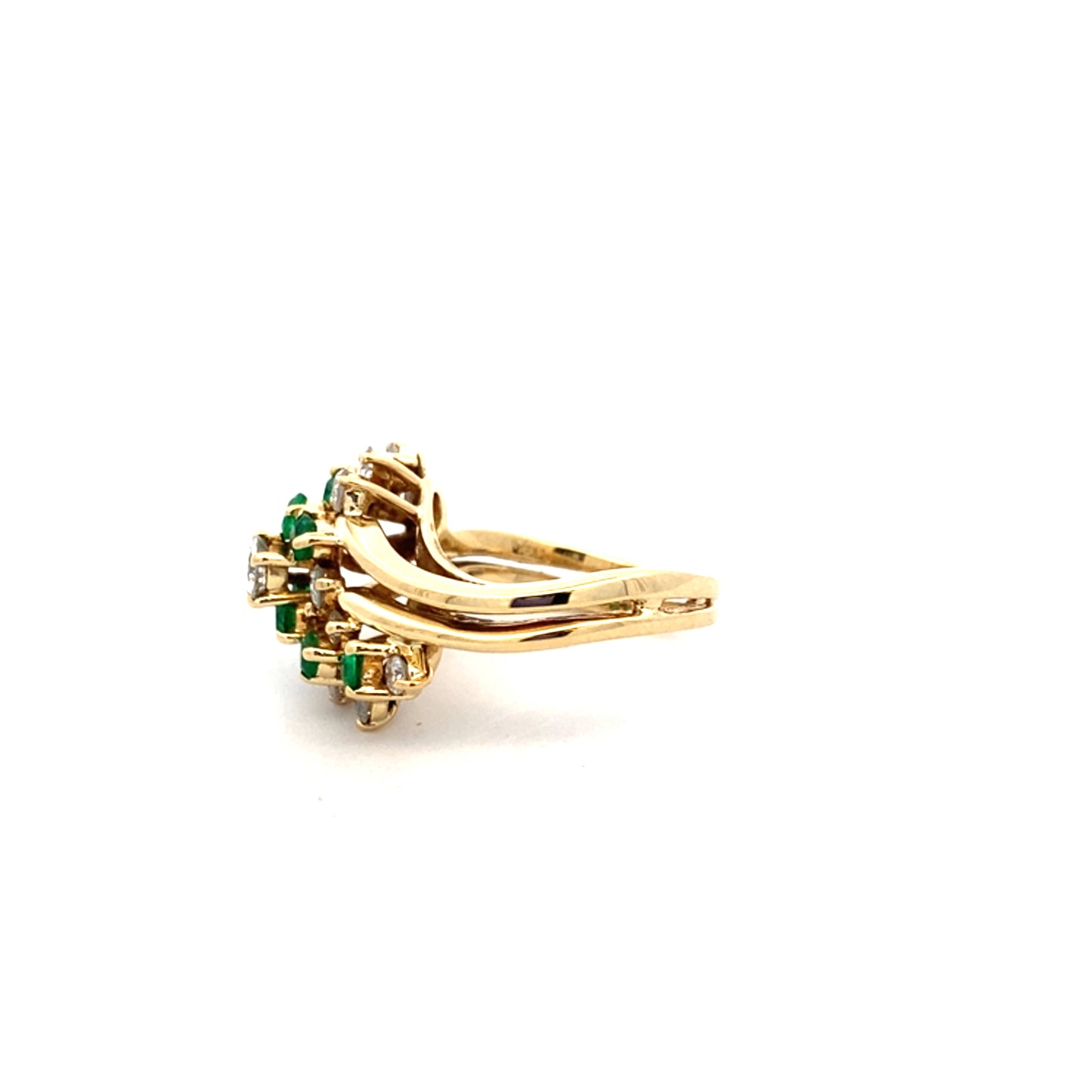 Emerald and Diamond Dress Ring