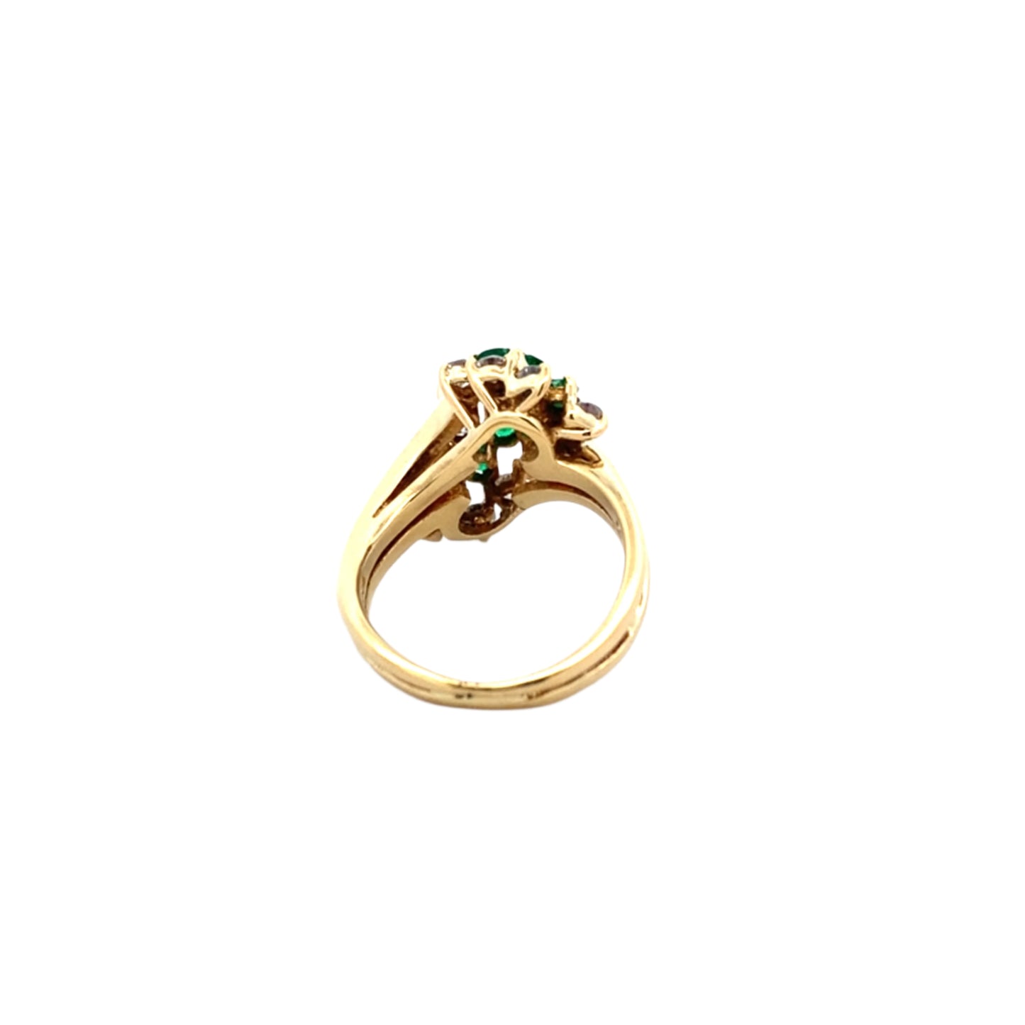 Emerald and Diamond Dress Ring