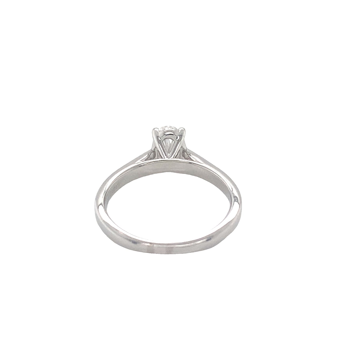 Oval Diamond Solitaire Ring