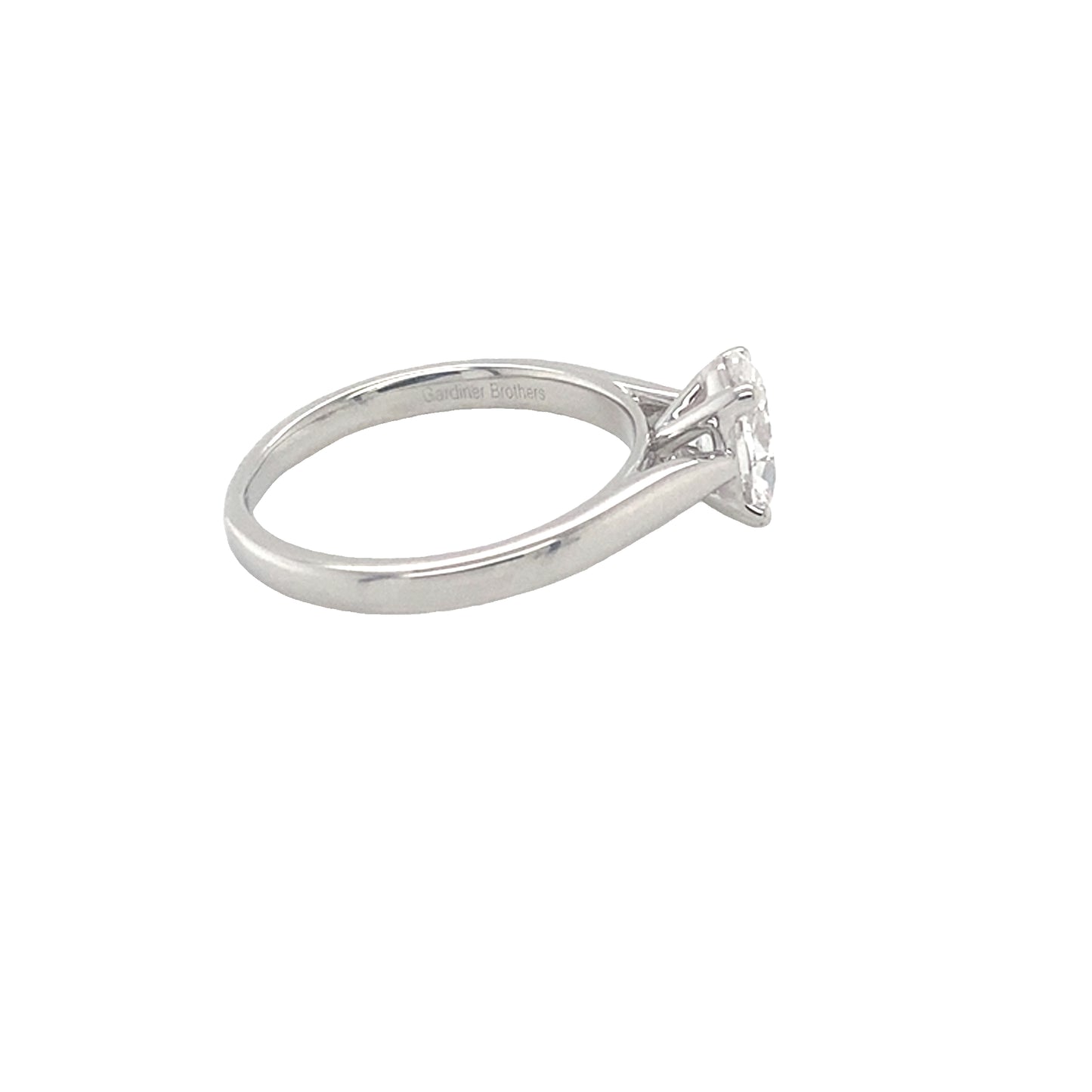 Oval Diamond Solitaire Ring