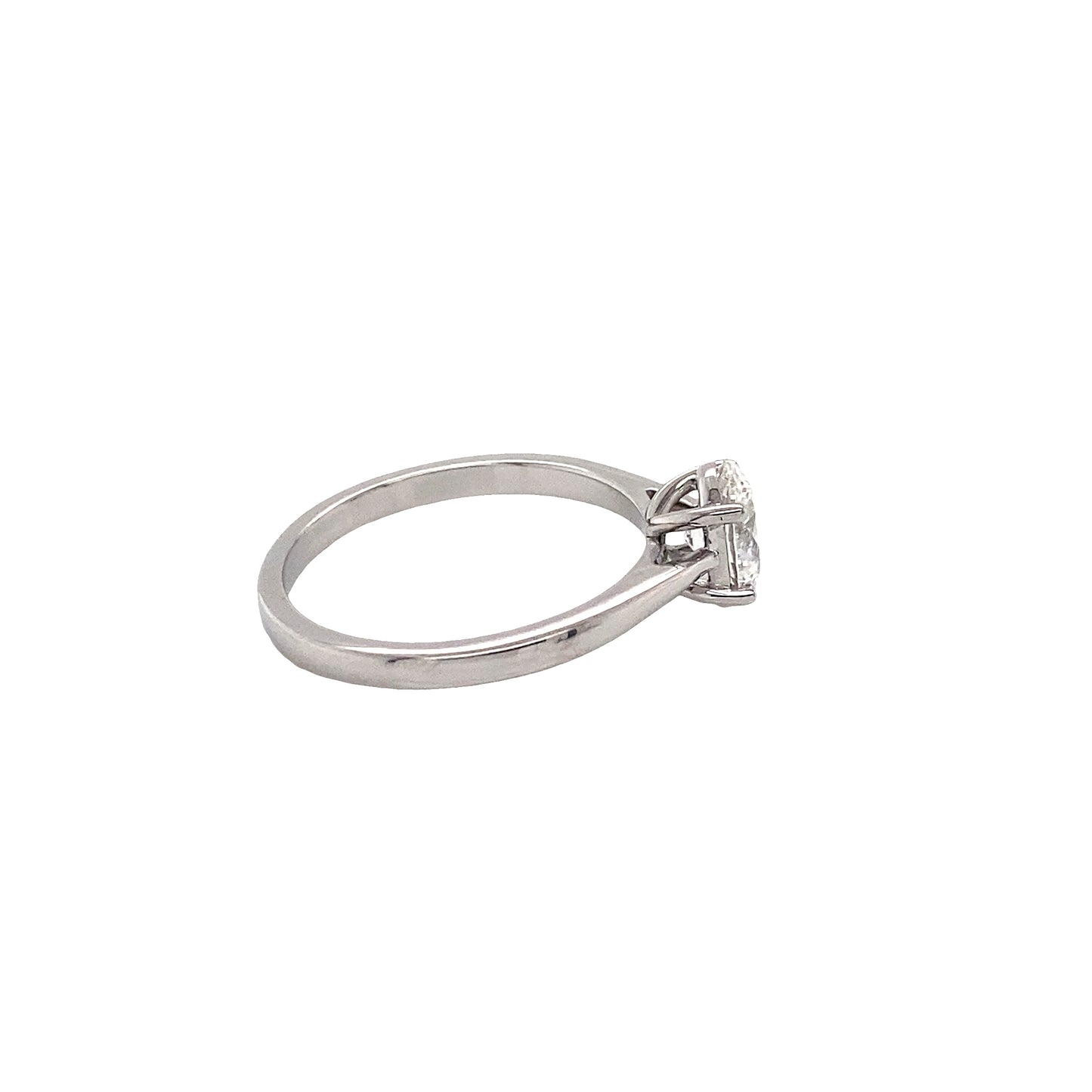 Oval Diamond Solitaire Ring