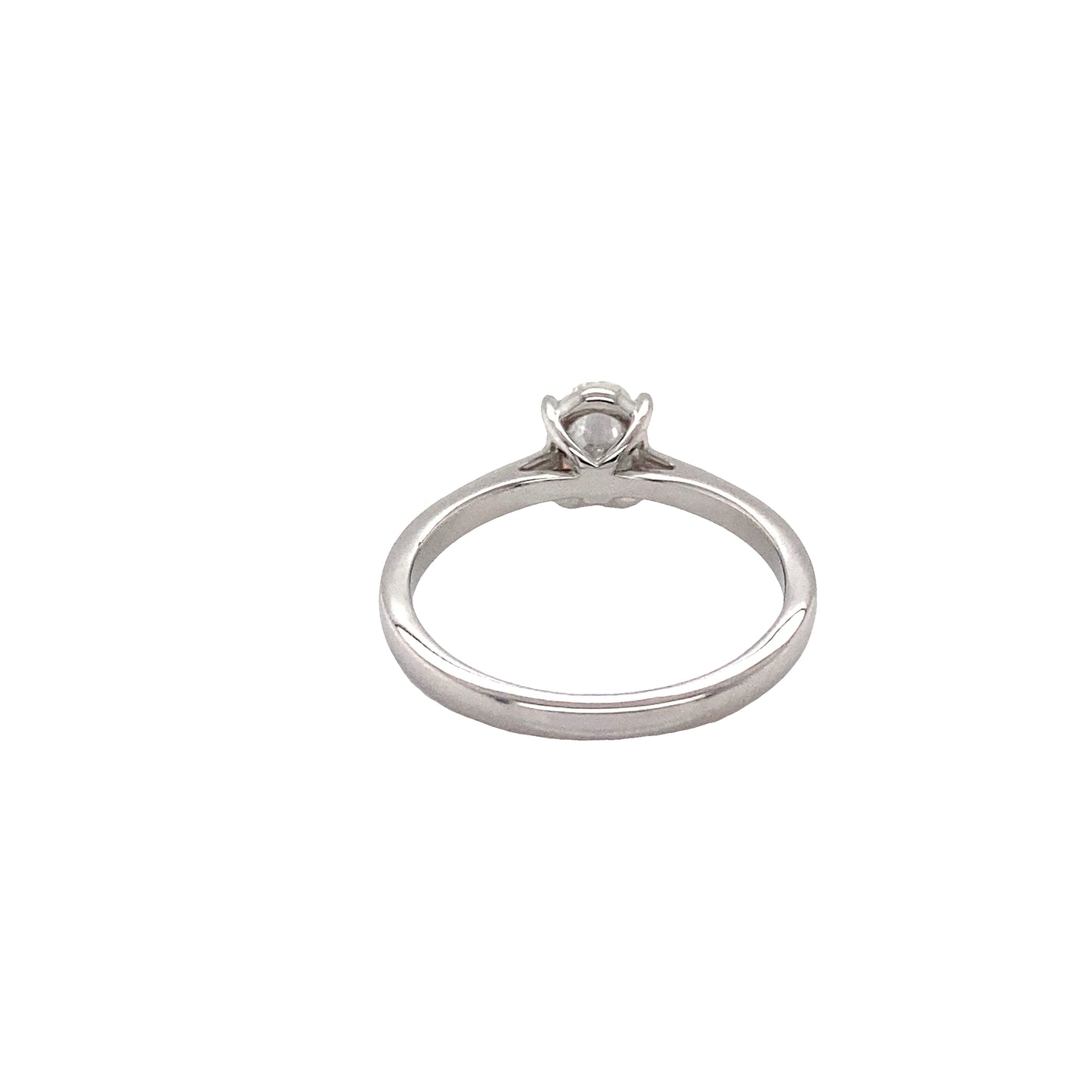 Oval Diamond Solitaire Ring