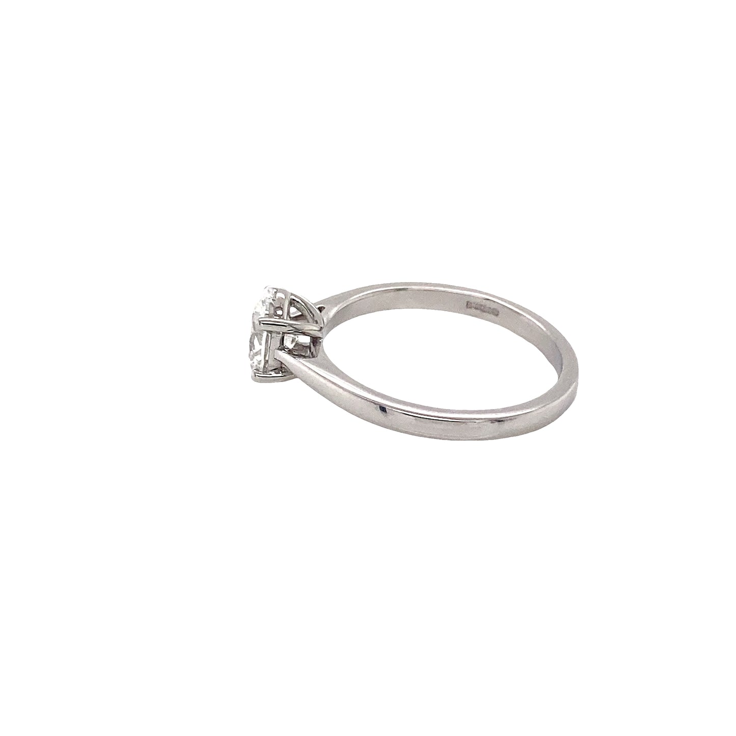 Oval Diamond Solitaire Ring