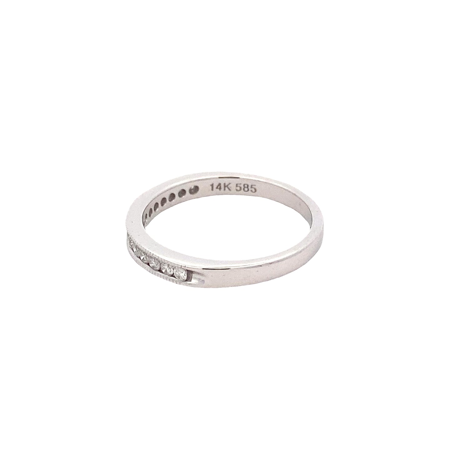 Round Brilliant Cut Diamond set wedding band