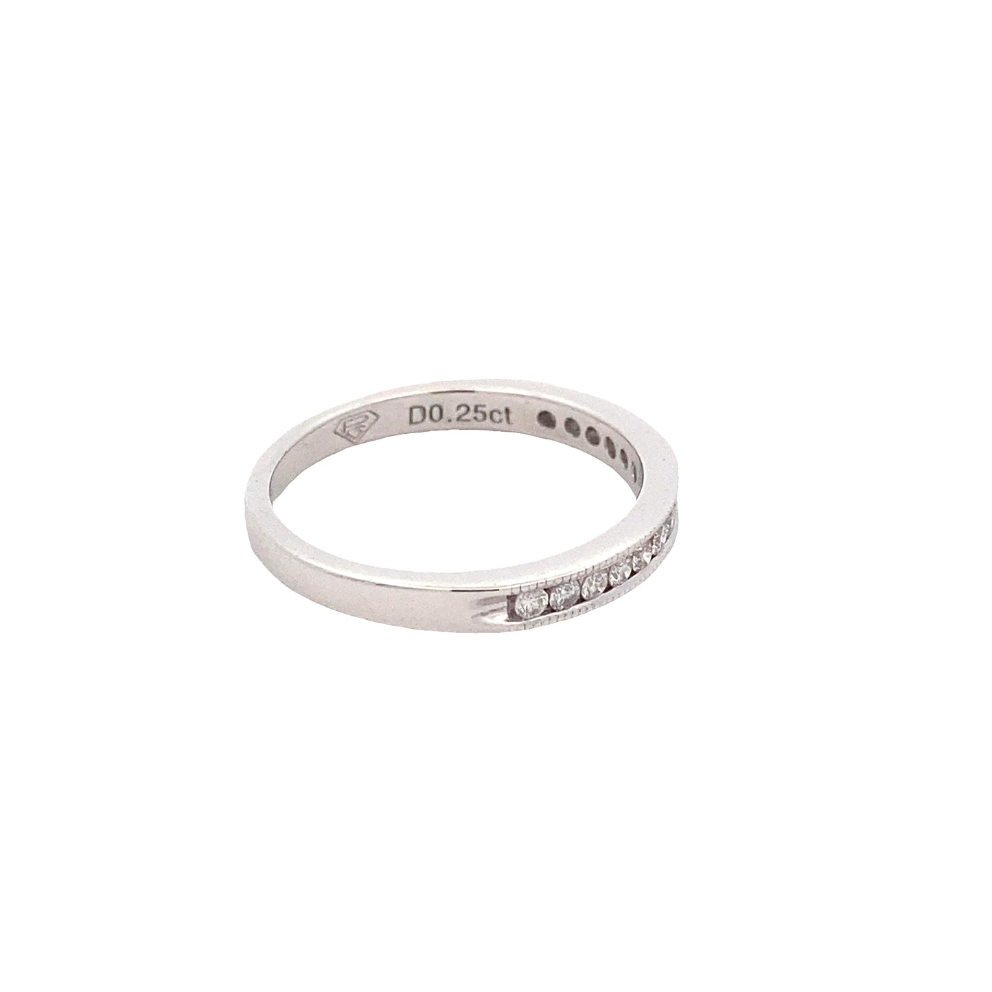 Round Brilliant Cut Diamond set wedding band