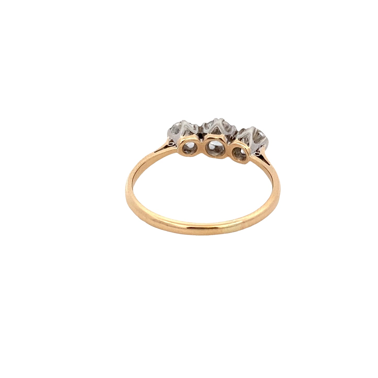 Round Brilliant Cut Diamond 3 Stone Ring