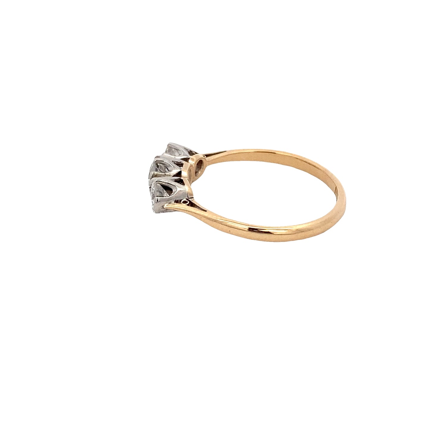 Round Brilliant Cut Diamond 3 Stone Ring