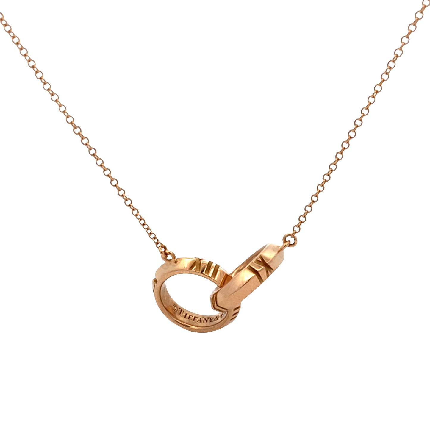 Pre-Owned Tiffany & Co. Atlas X closed interlocking necklace