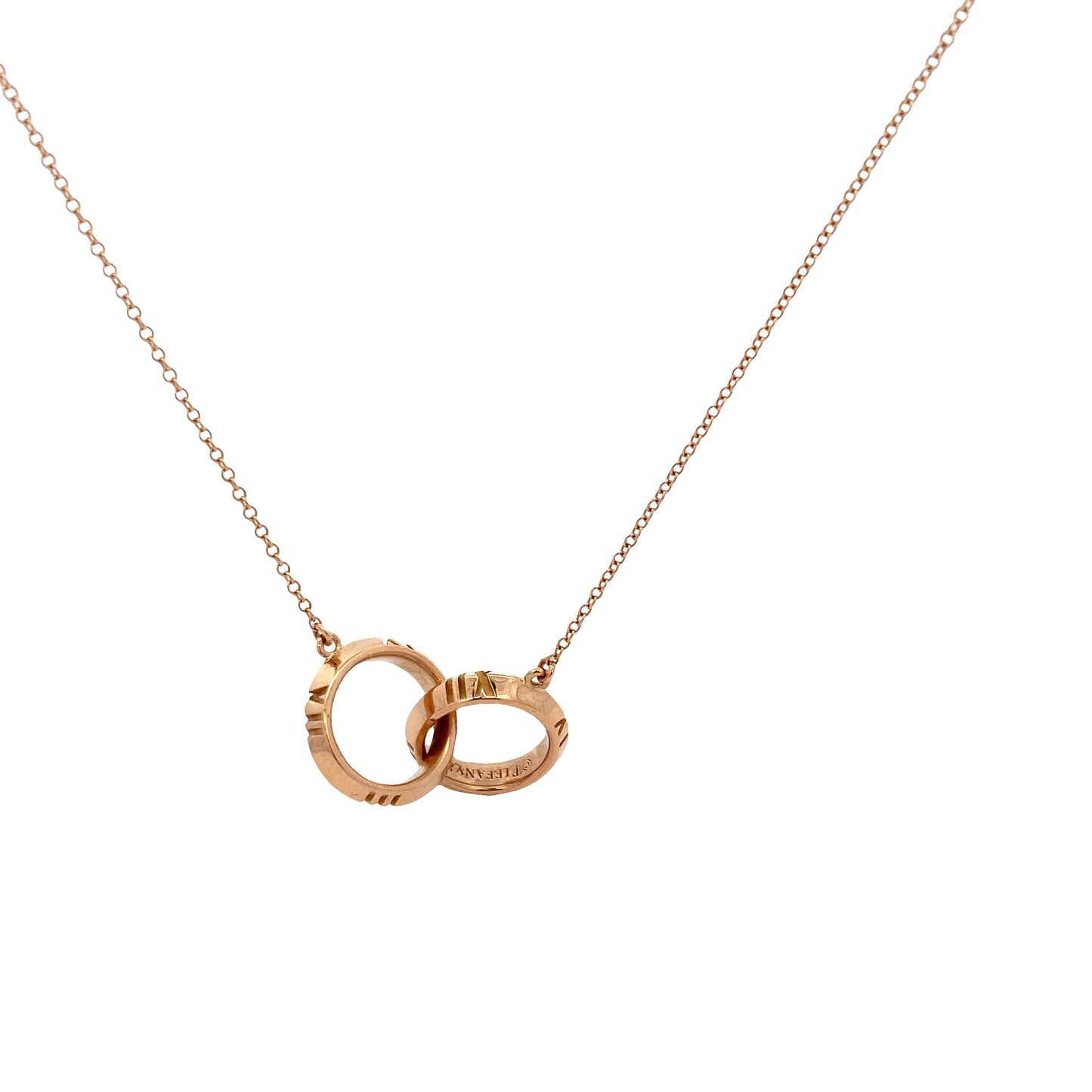 Pre-Owned Tiffany & Co. Atlas X closed interlocking necklace