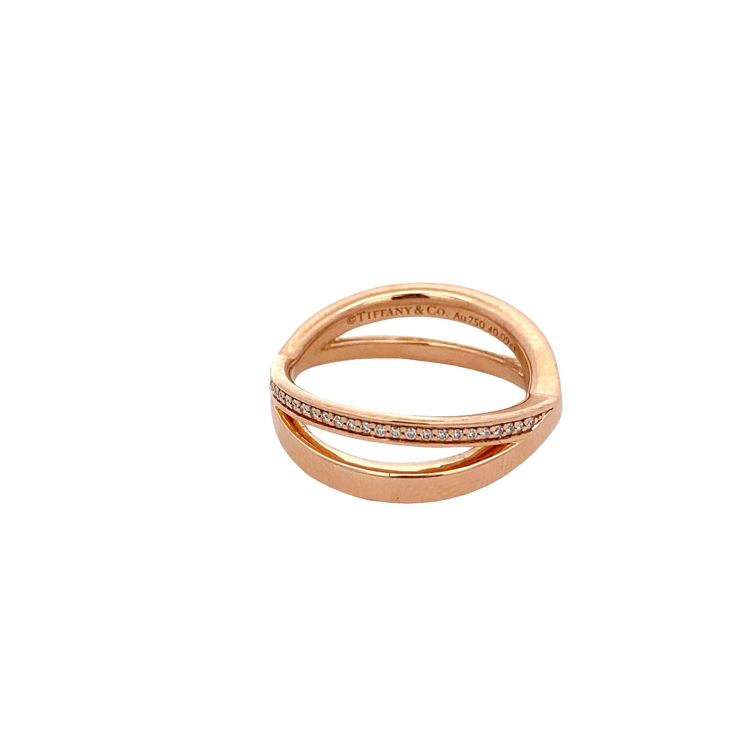 Pre-Owned Tiffany & Co. Atlas X Narrow Cross Ring