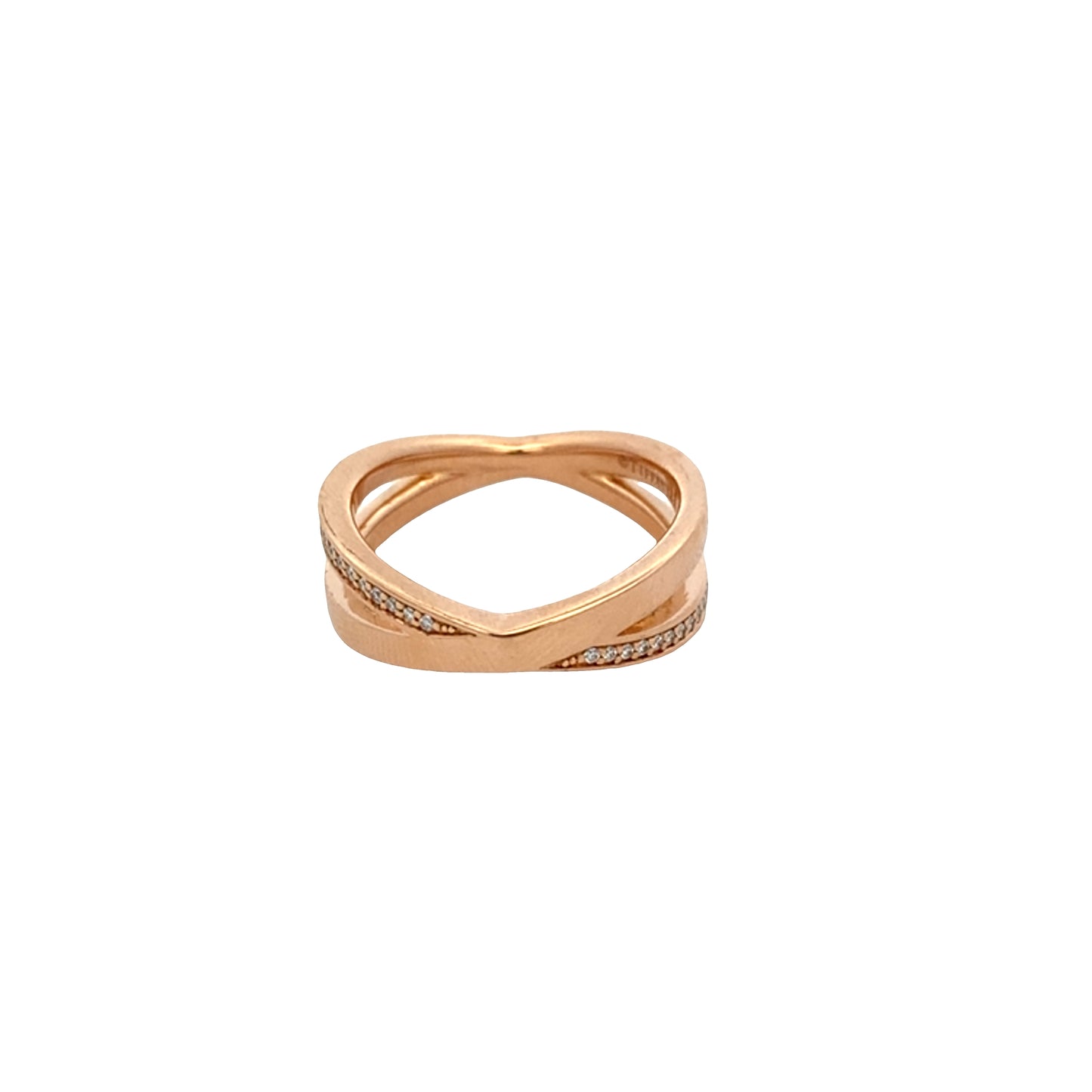 Pre-Owned Tiffany & Co. Atlas X Narrow Cross Ring