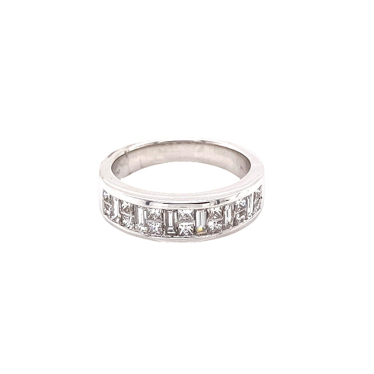 Princess and Baguette Cut Diamond Eternity Ring