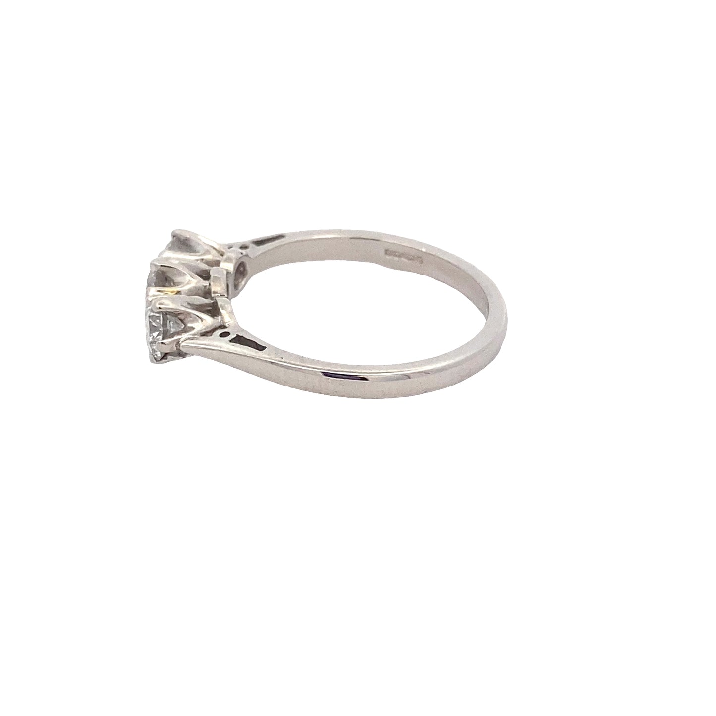 Round Brilliant Cut Diamond 3 Stone Ring