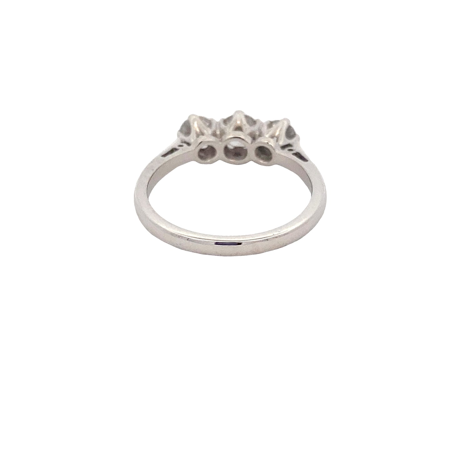 Round Brilliant Cut Diamond 3 Stone Ring