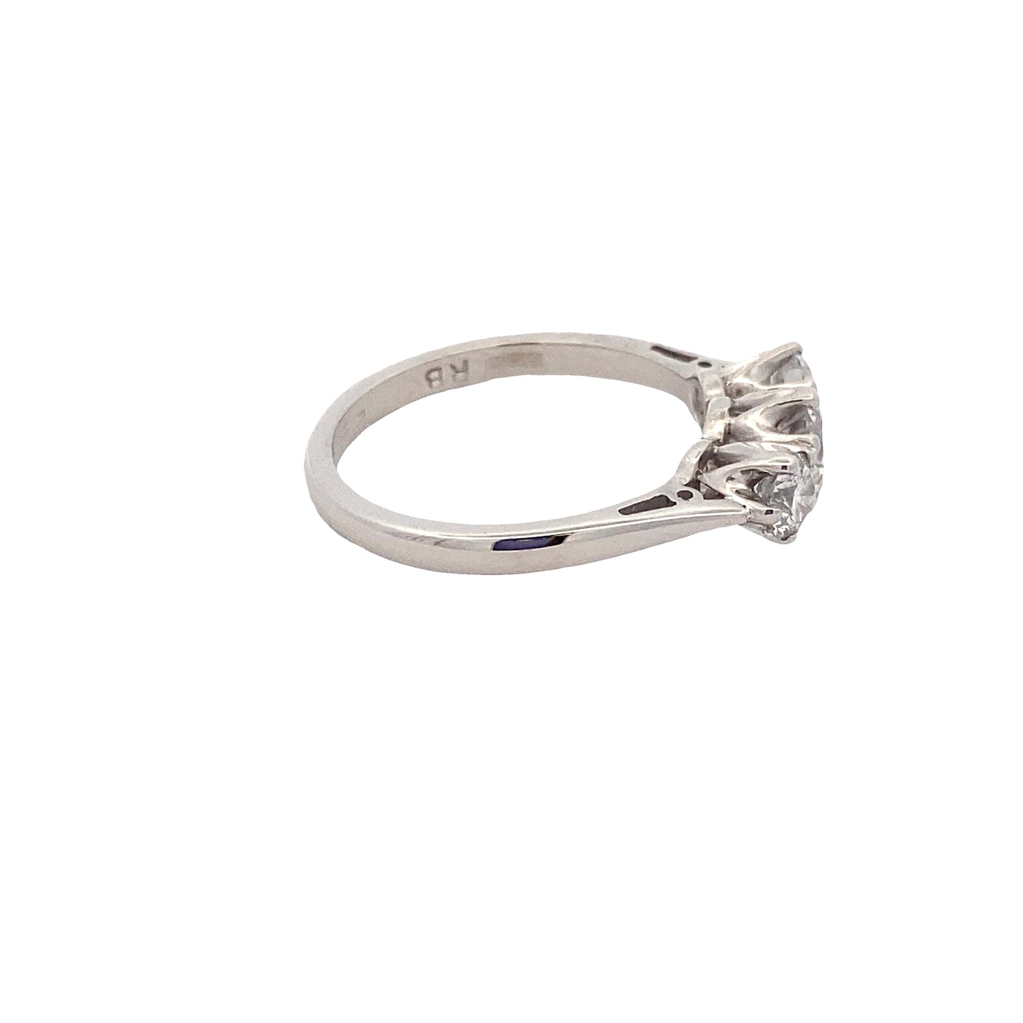 Round Brilliant Cut Diamond 3 Stone Ring