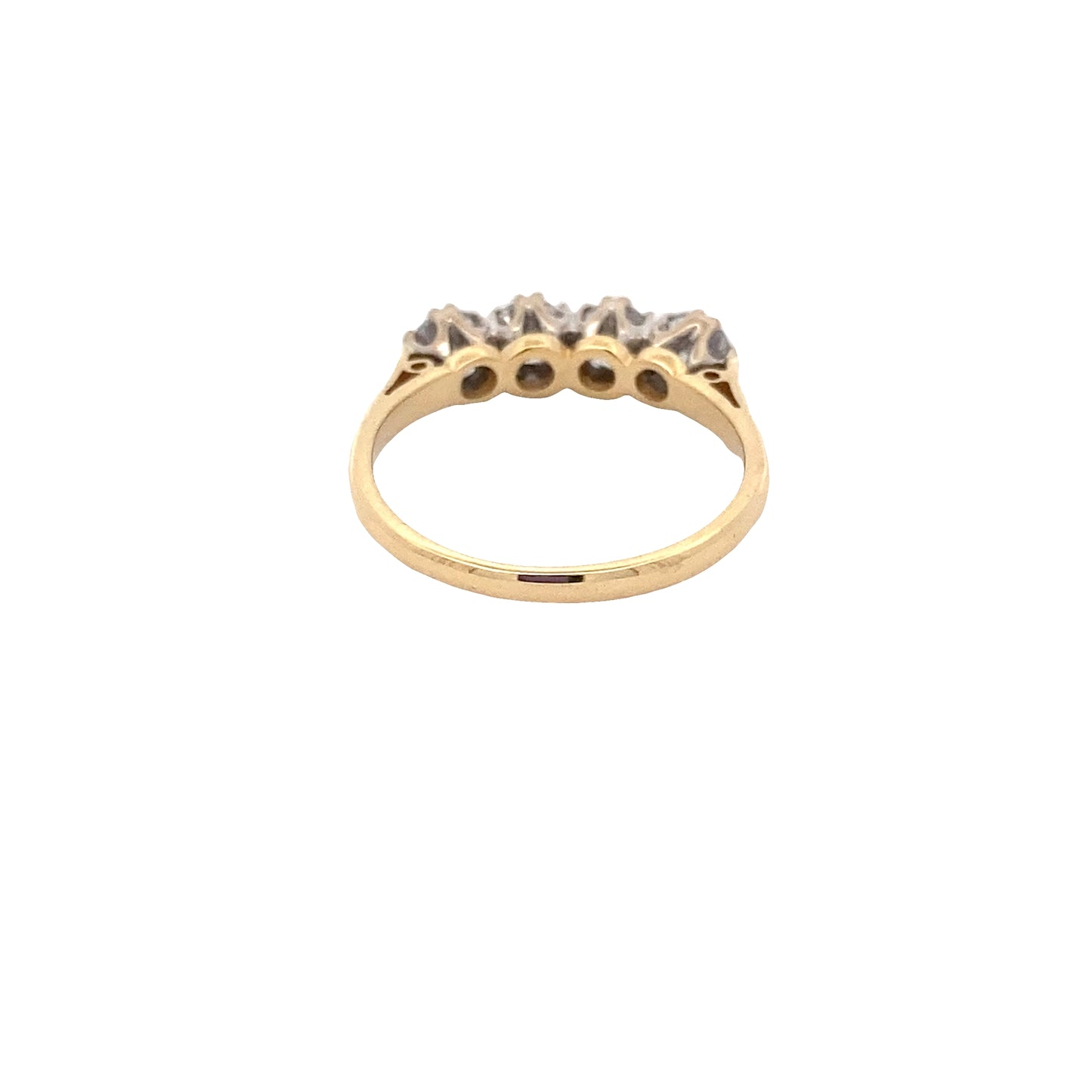 Round Brilliant Cut Diamond 4 Stone Ring