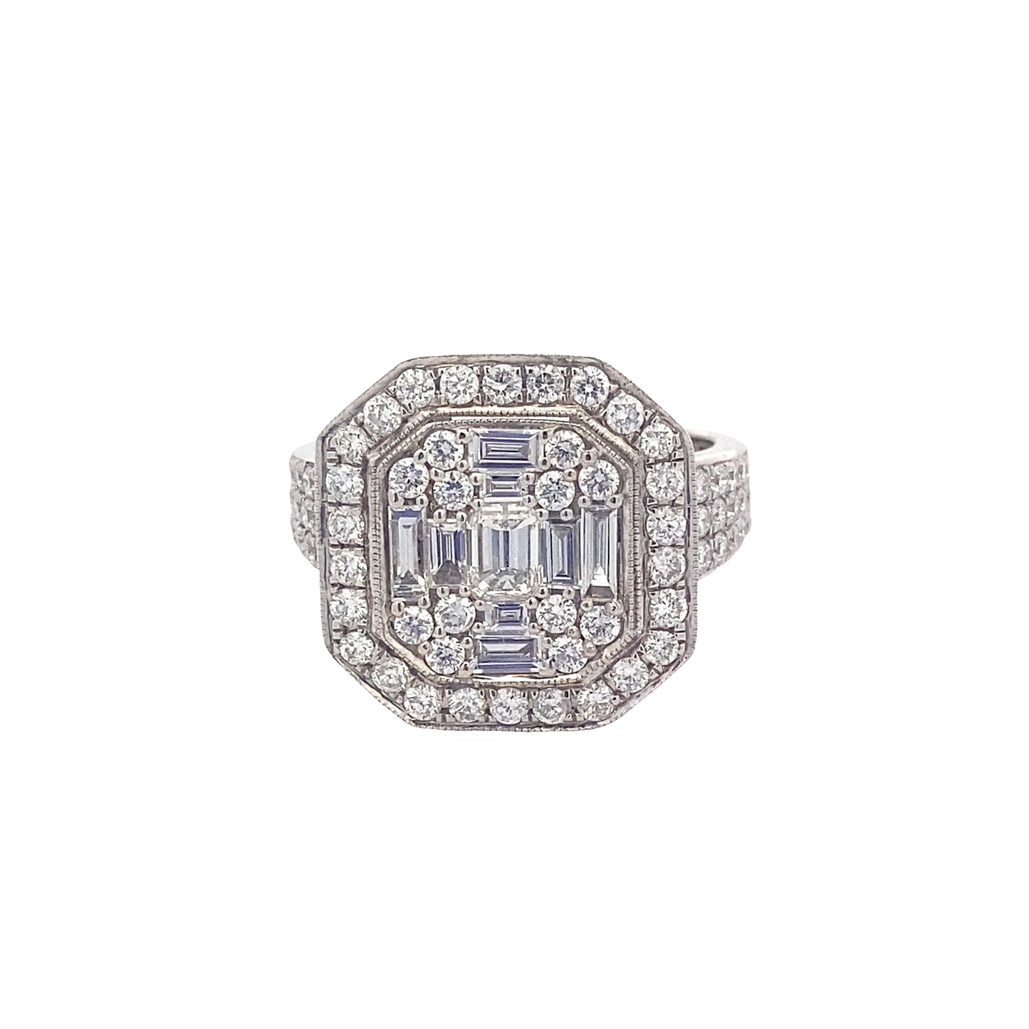 Vintage Style Diamond Dress Ring