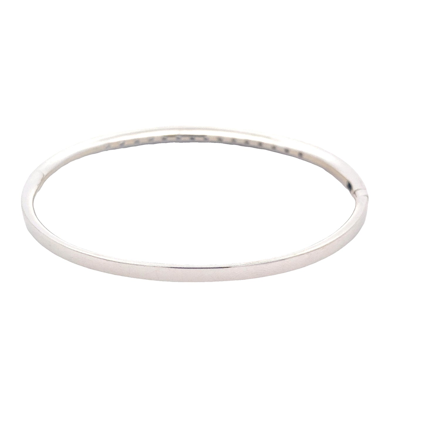 White Gold Diamond Set Bangle