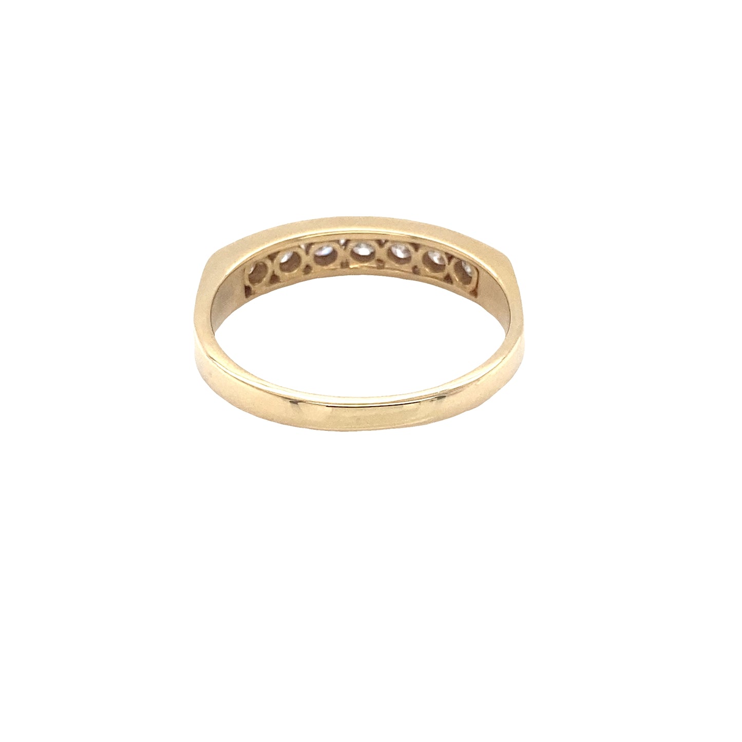Round Brilliant Cut Diamond Channel Set Ring