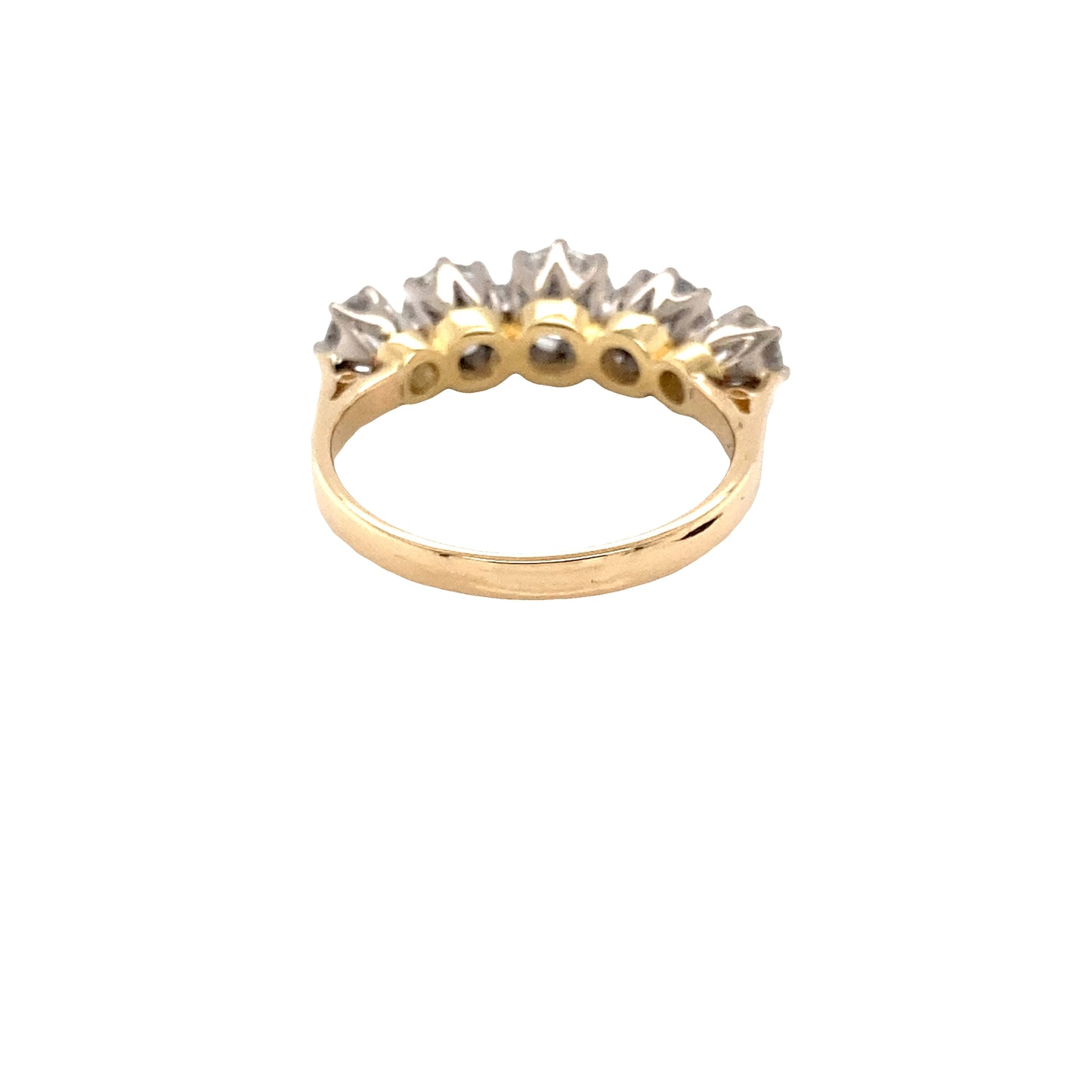 Round Brilliant Cut 5 Stone Graduated Diamond Eternity Ring