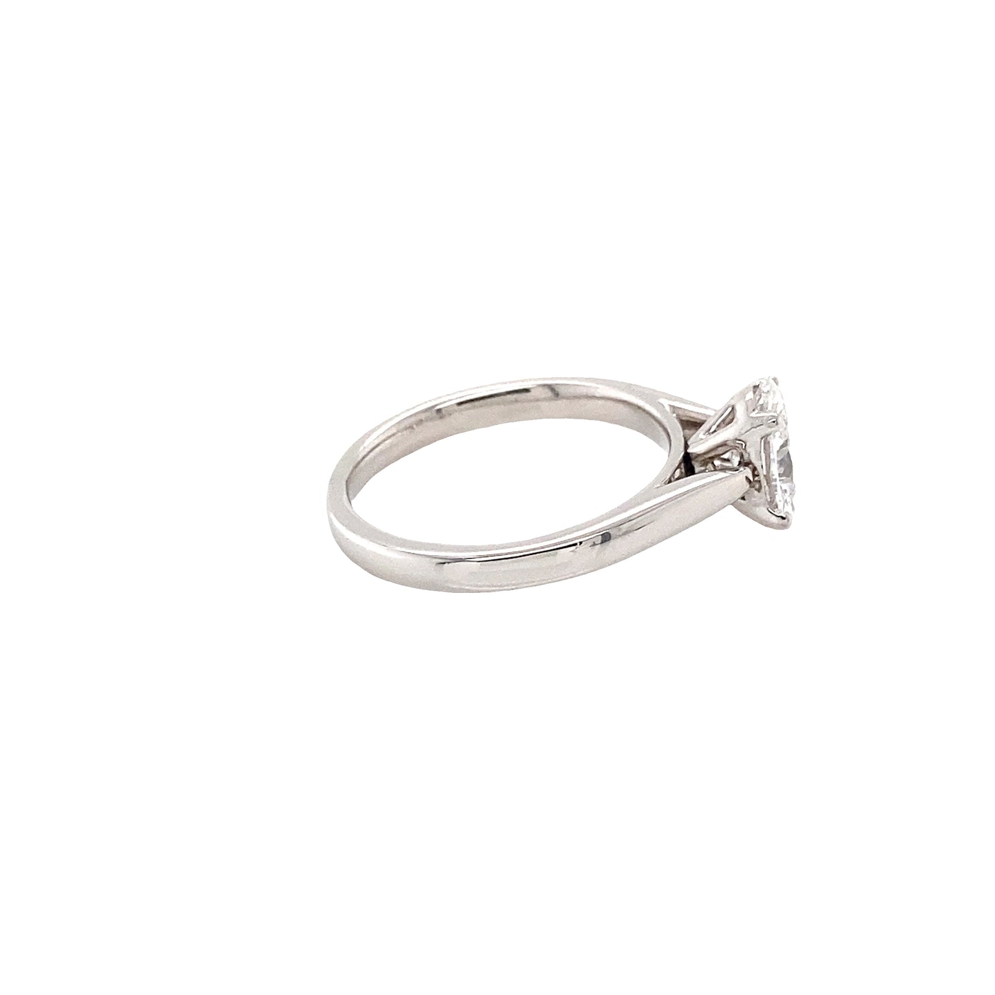 Oval Diamond Solitaire Ring