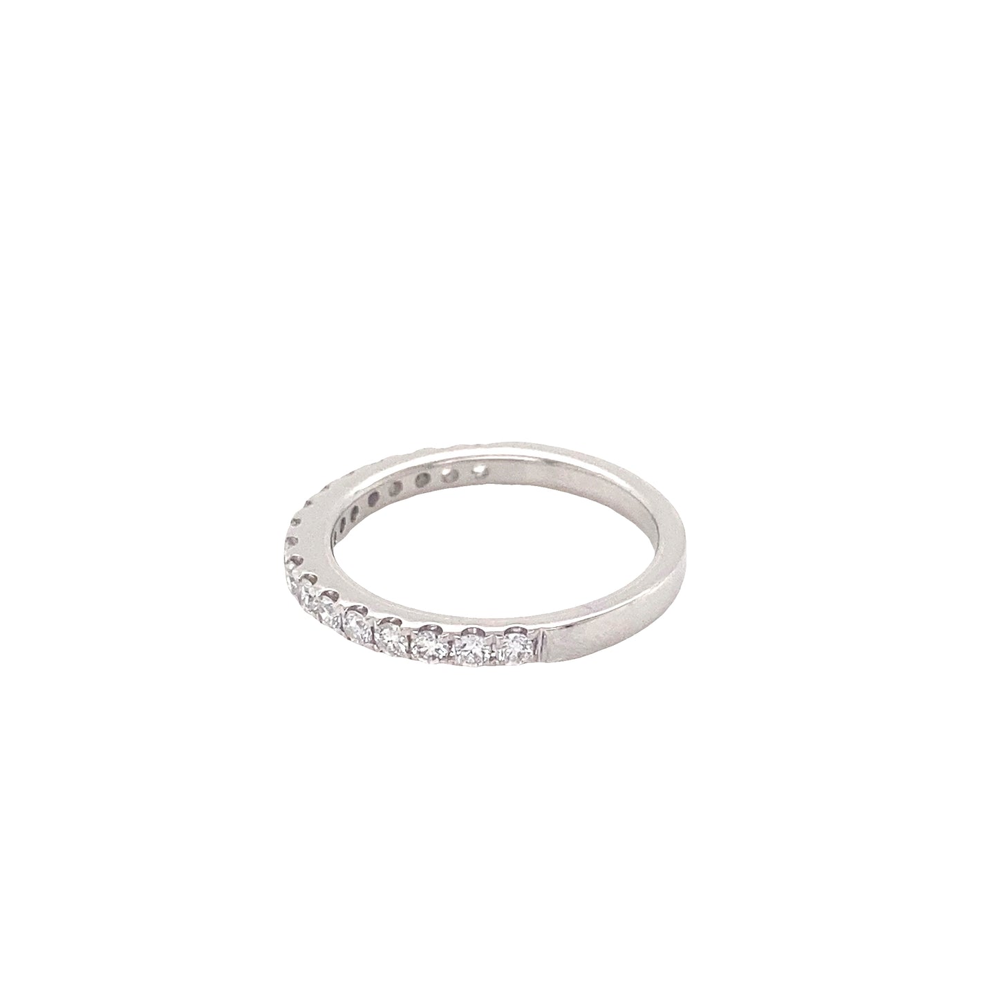 Round Brilliant Cut Diamond Set Wedding Ring