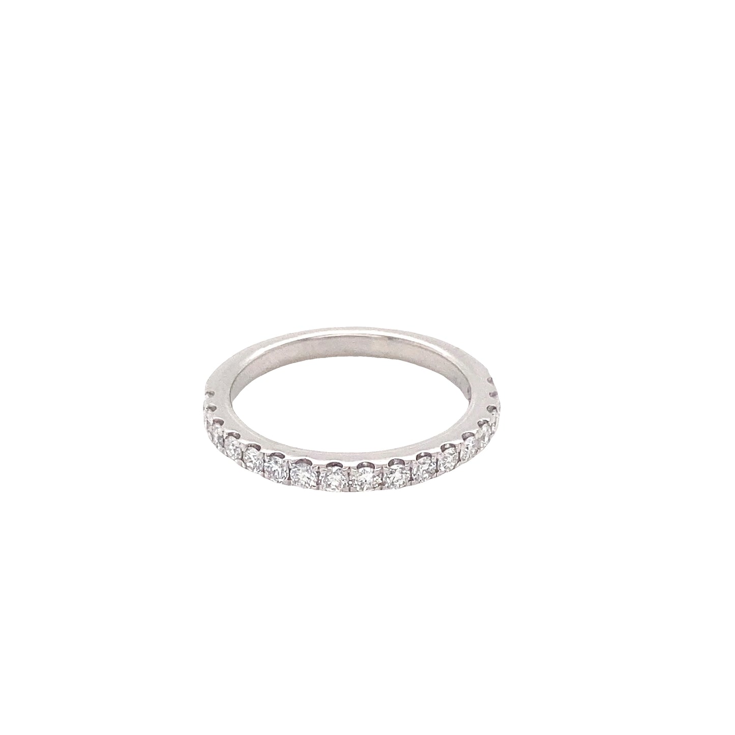 Round Brilliant Cut Diamond Set Wedding Ring