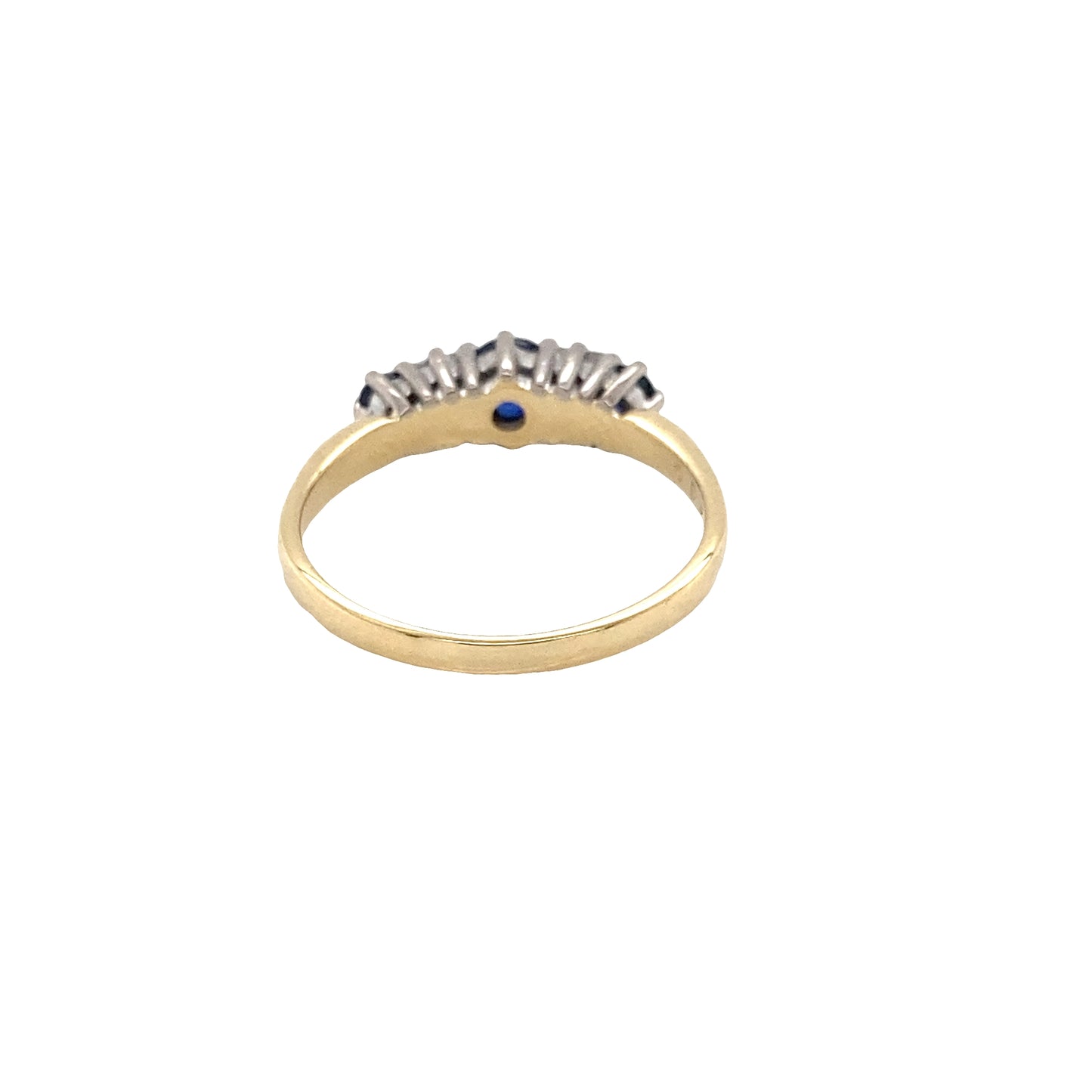Sapphire and Diamond 5 Stone Ring