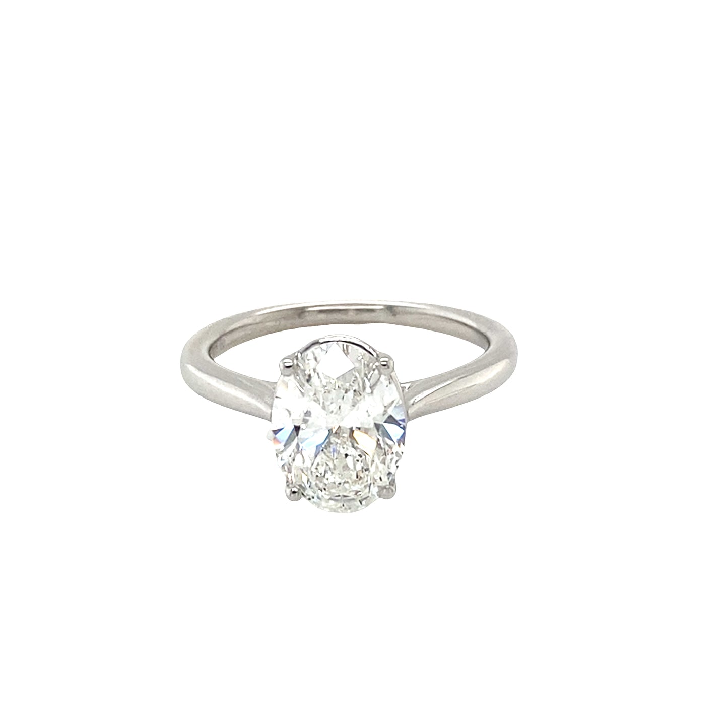 Oval Diamond Solitaire Ring - 2cts