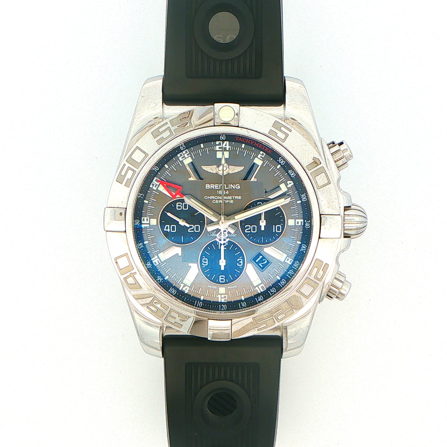 Gents Stainless Steel Breitling Chronomat GMT Watch