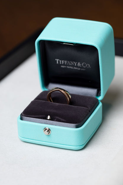 Pre-Owned Tiffany & Co. Atlas X Narrow Cross Ring