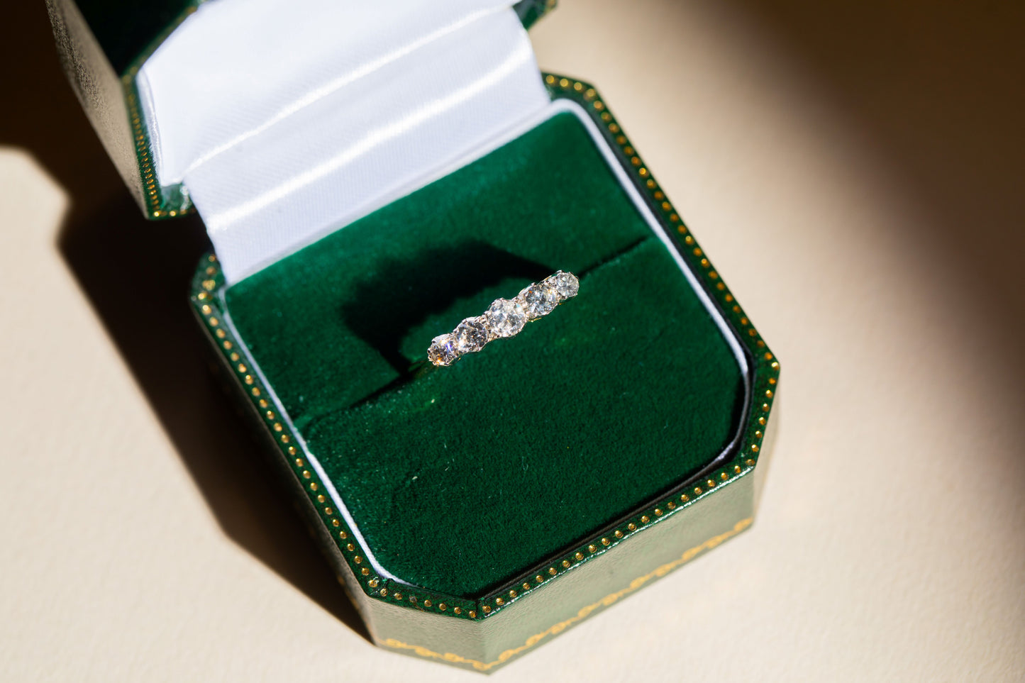 Round Brilliant Cut Diamond 5 Stone Eternity Ring