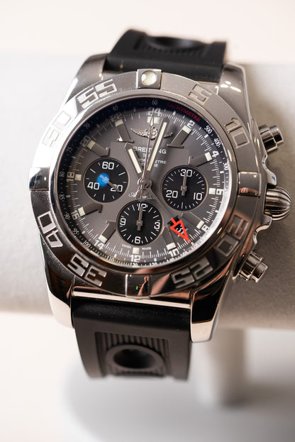 Gents Stainless Steel Breitling Chronomat GMT Watch