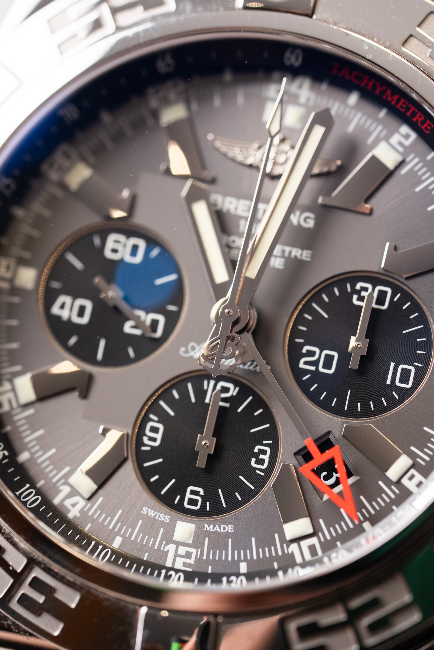 Gents Stainless Steel Breitling Chronomat GMT Watch