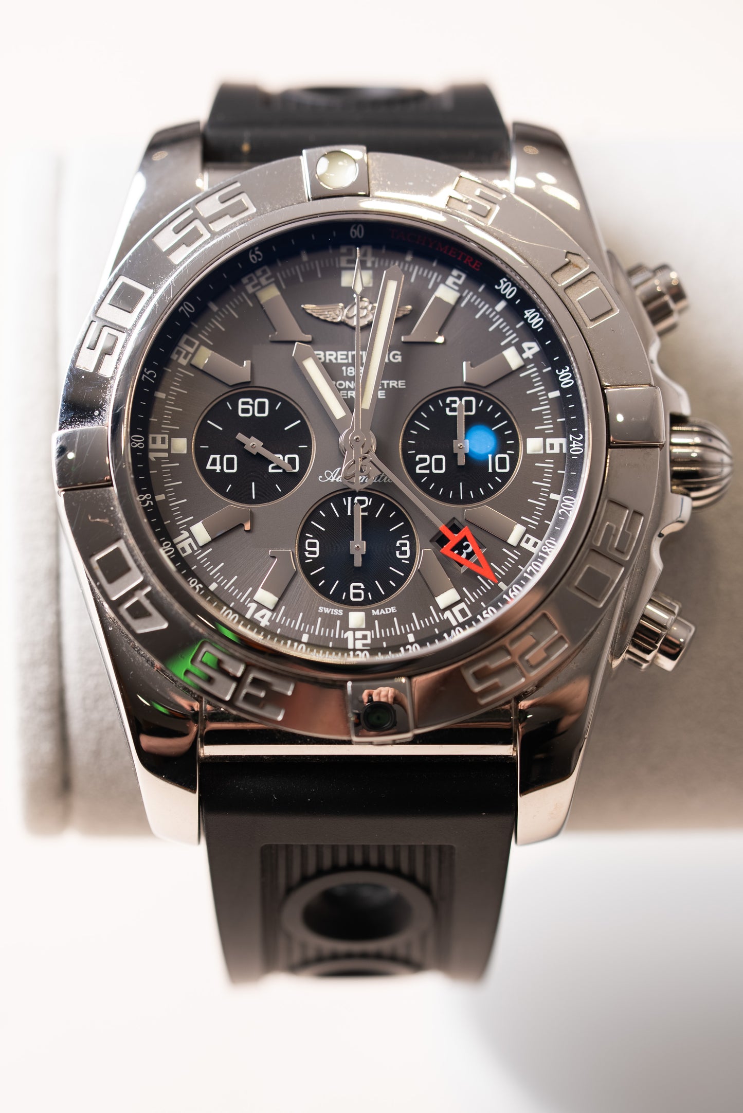 Gents Stainless Steel Breitling Chronomat GMT Watch