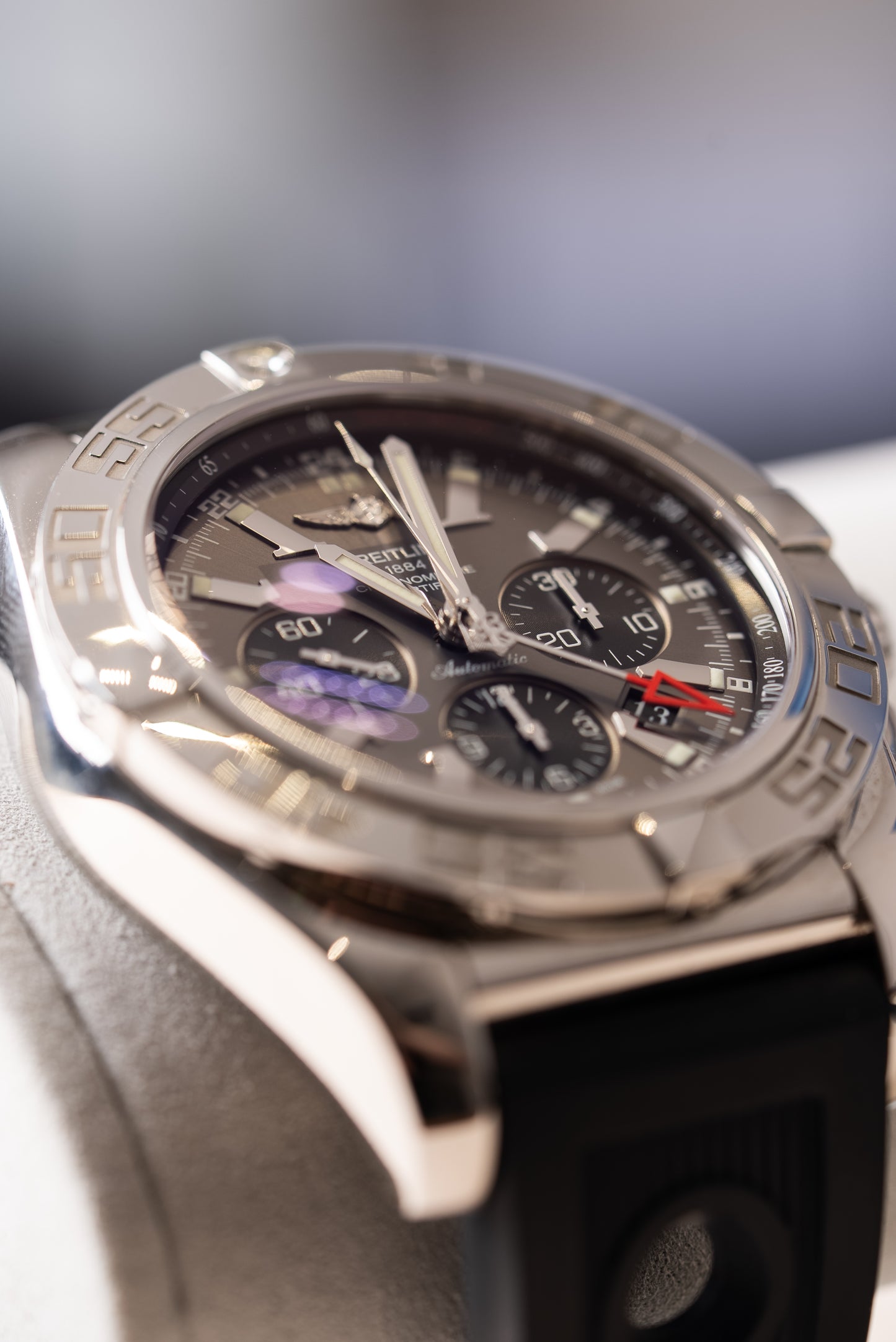 Gents Stainless Steel Breitling Chronomat GMT Watch