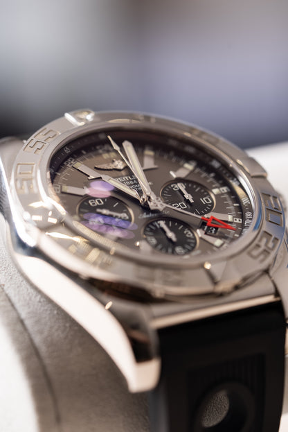Gents Stainless Steel Breitling Chronomat GMT Watch