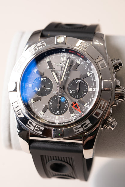Gents Stainless Steel Breitling Chronomat GMT Watch